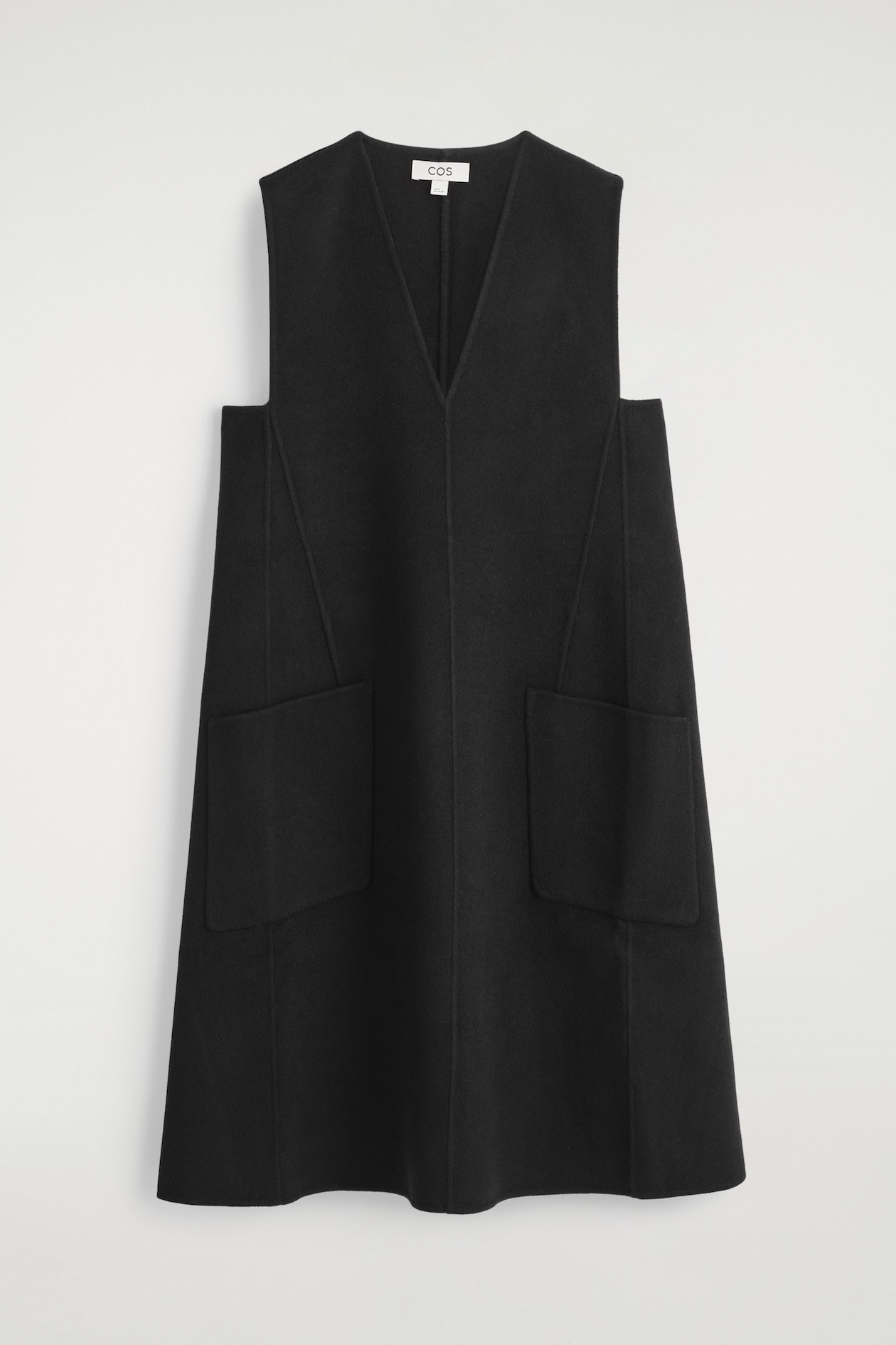 cos tailored wool a line dress Hot V Neck Wholesale A-Line Chiffon Bridesmaid Dresses
