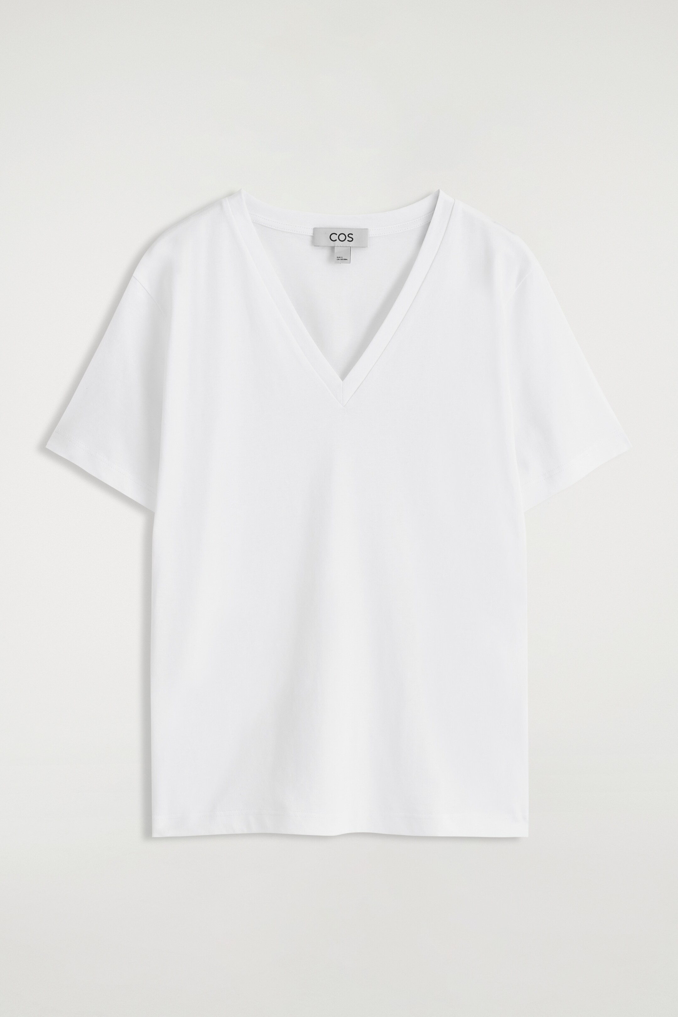 Agrandir l'image: T-SHIRT À COL EN V EN COTON - BLANC - FEMME | H&M FR 6