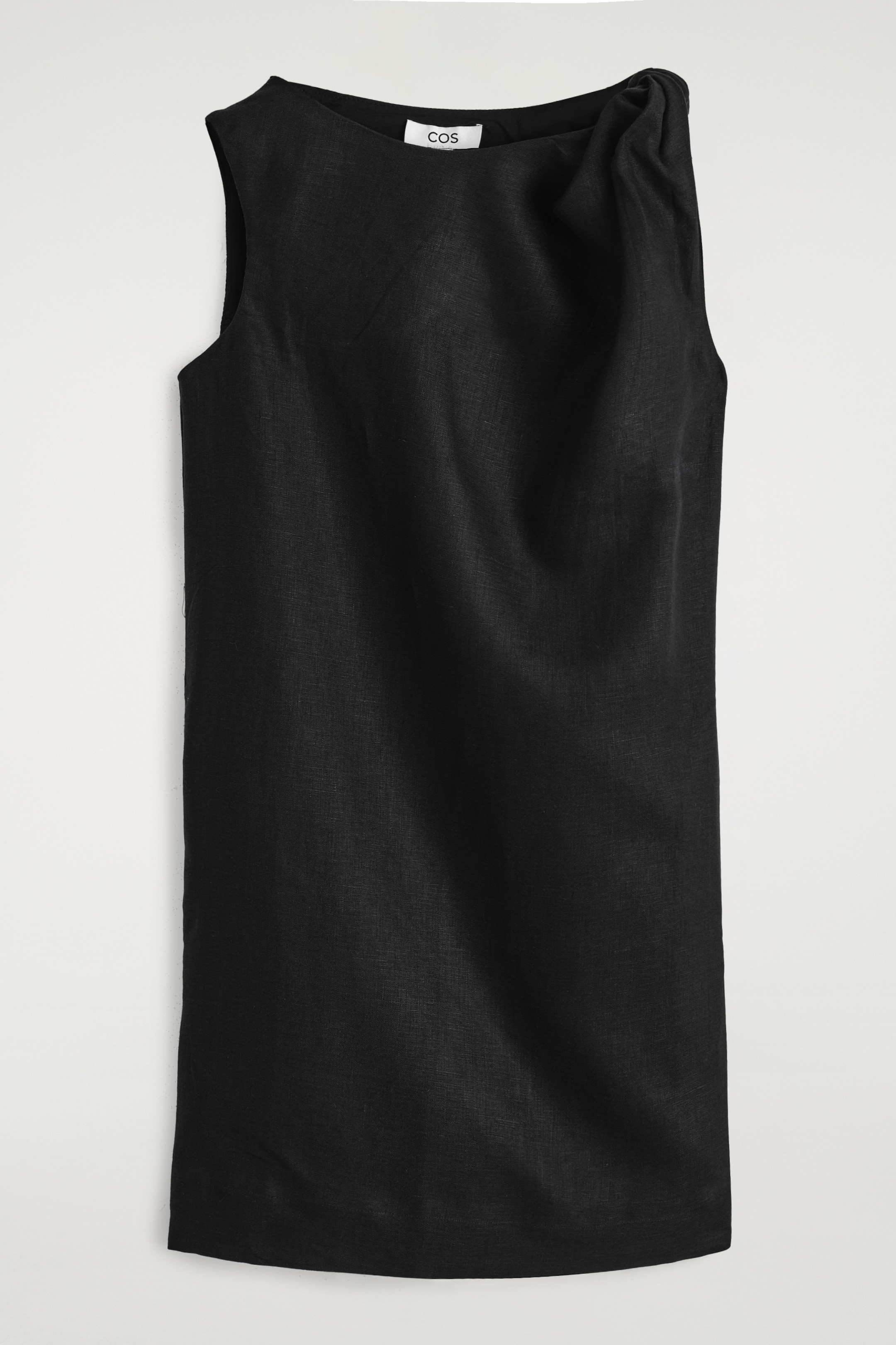 Größeres Bild anzeigen: MINIKLEID AUS LEINEN MIT TWIST-DETAIL - SCHWARZ - Ladies | H&M AT 4