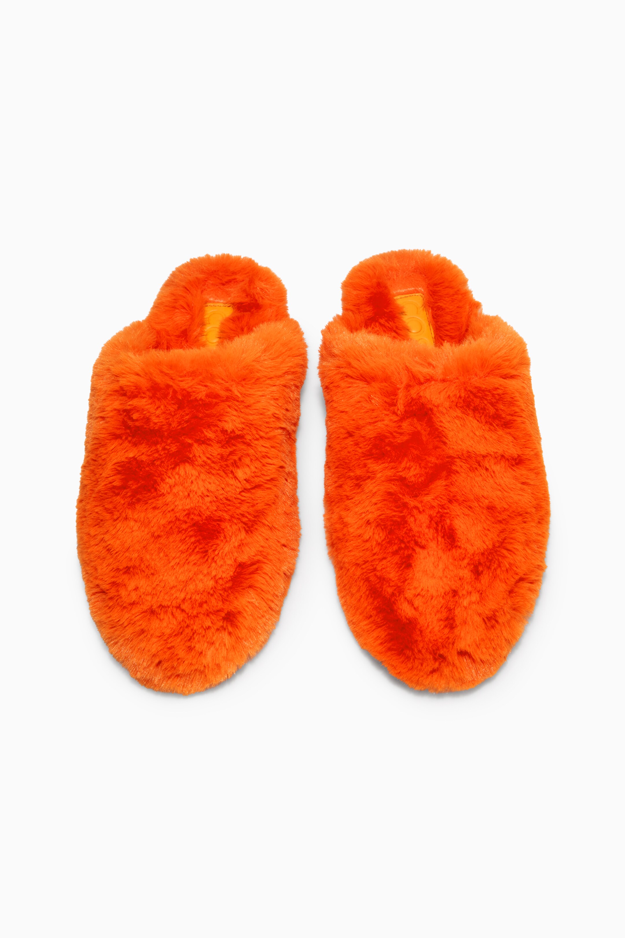 View larger image: FAUX FUR SLIPPERS - ORANGE - Ladies | H&M GB 3
