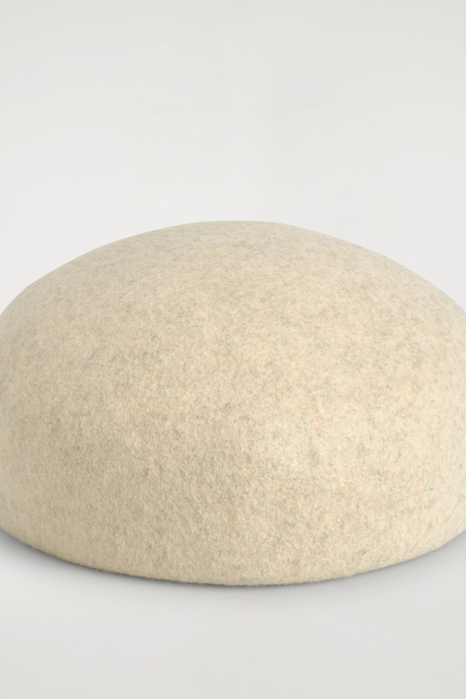 ברט מצמר מעוצב - שמנת/חום - 4