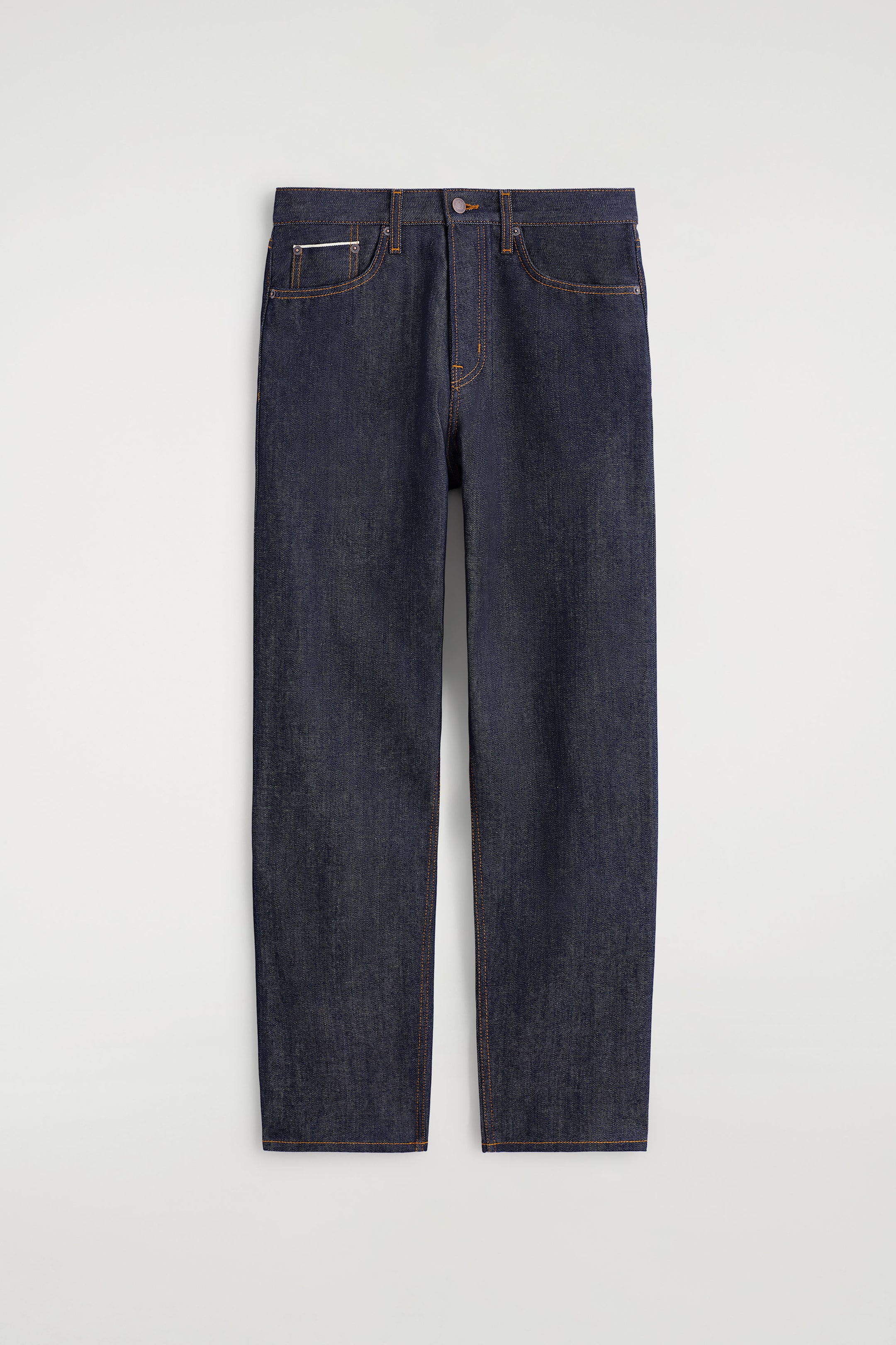 SIGNATURE RAW SELVEDGE STRAIGHT-LEG JEANS