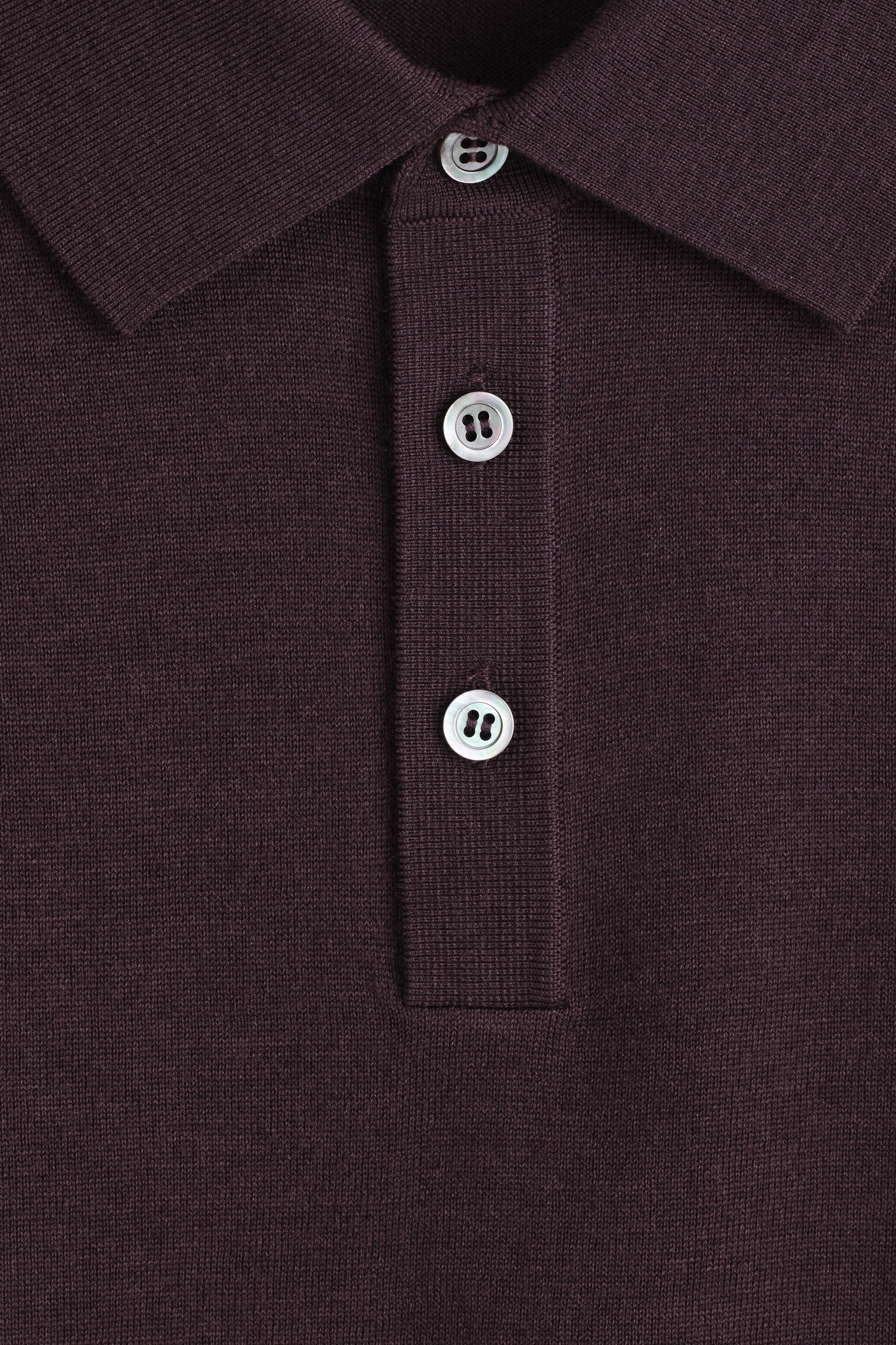 POLO SLIM EN LAINE MÉRINOS - BORDEAUX/BLEU MARINE/NOIR - 3