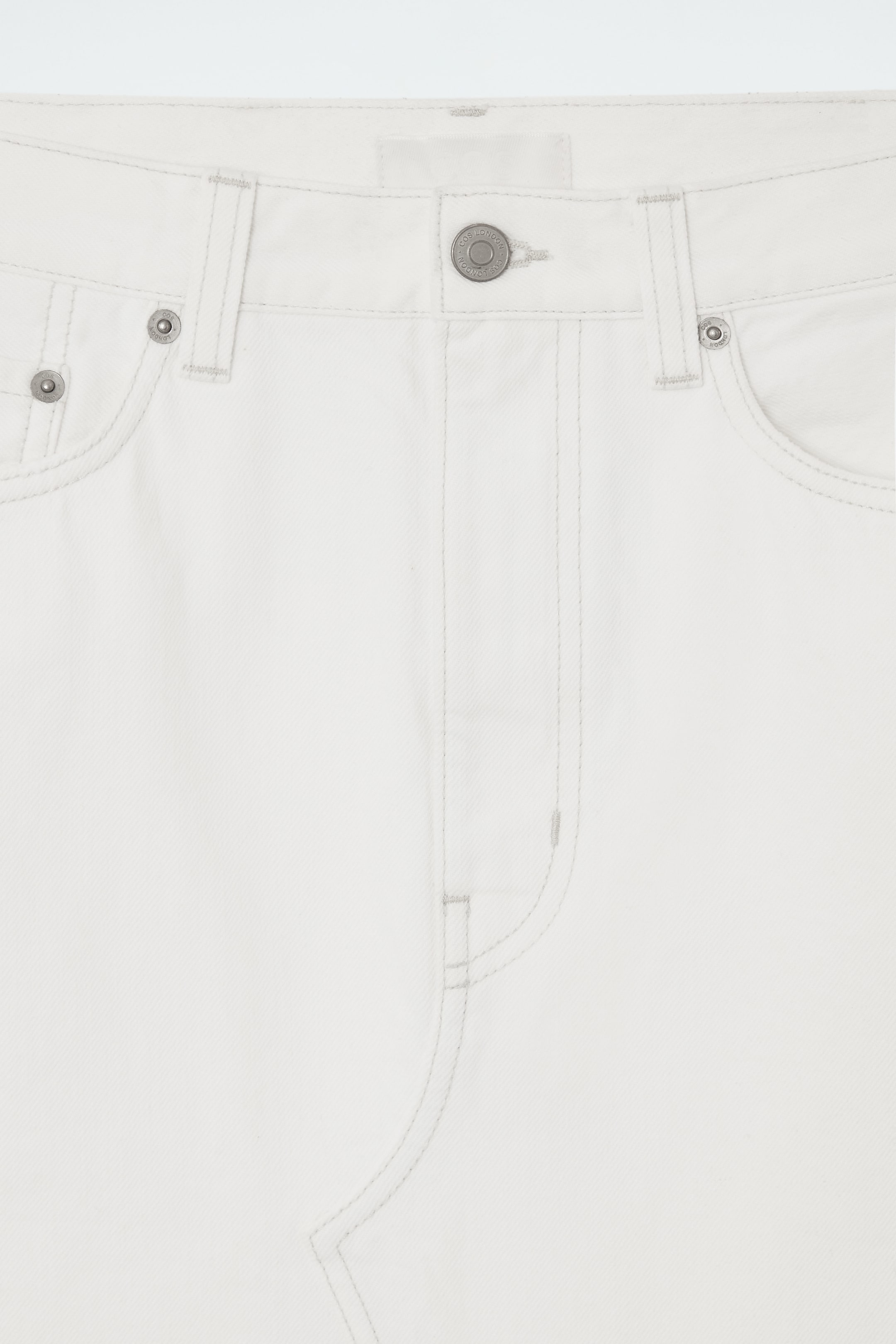 Grösseres Bild ansehen: MAXIROCK AUS DENIM MIT EINSÄTZEN - CREMEWEISS - DAMEN | H&M CH 2