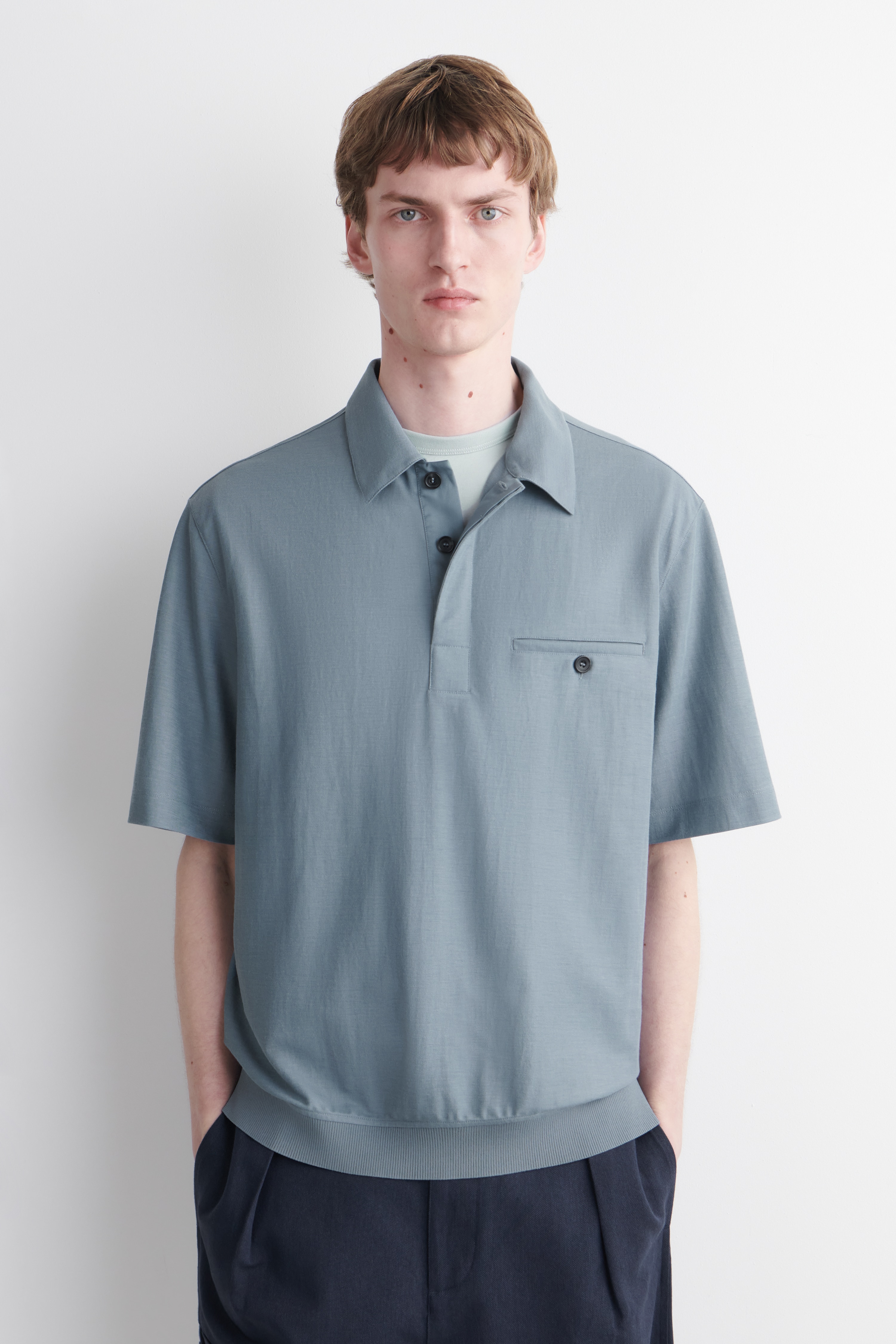 FLUID JERSEY POLO SHIRT