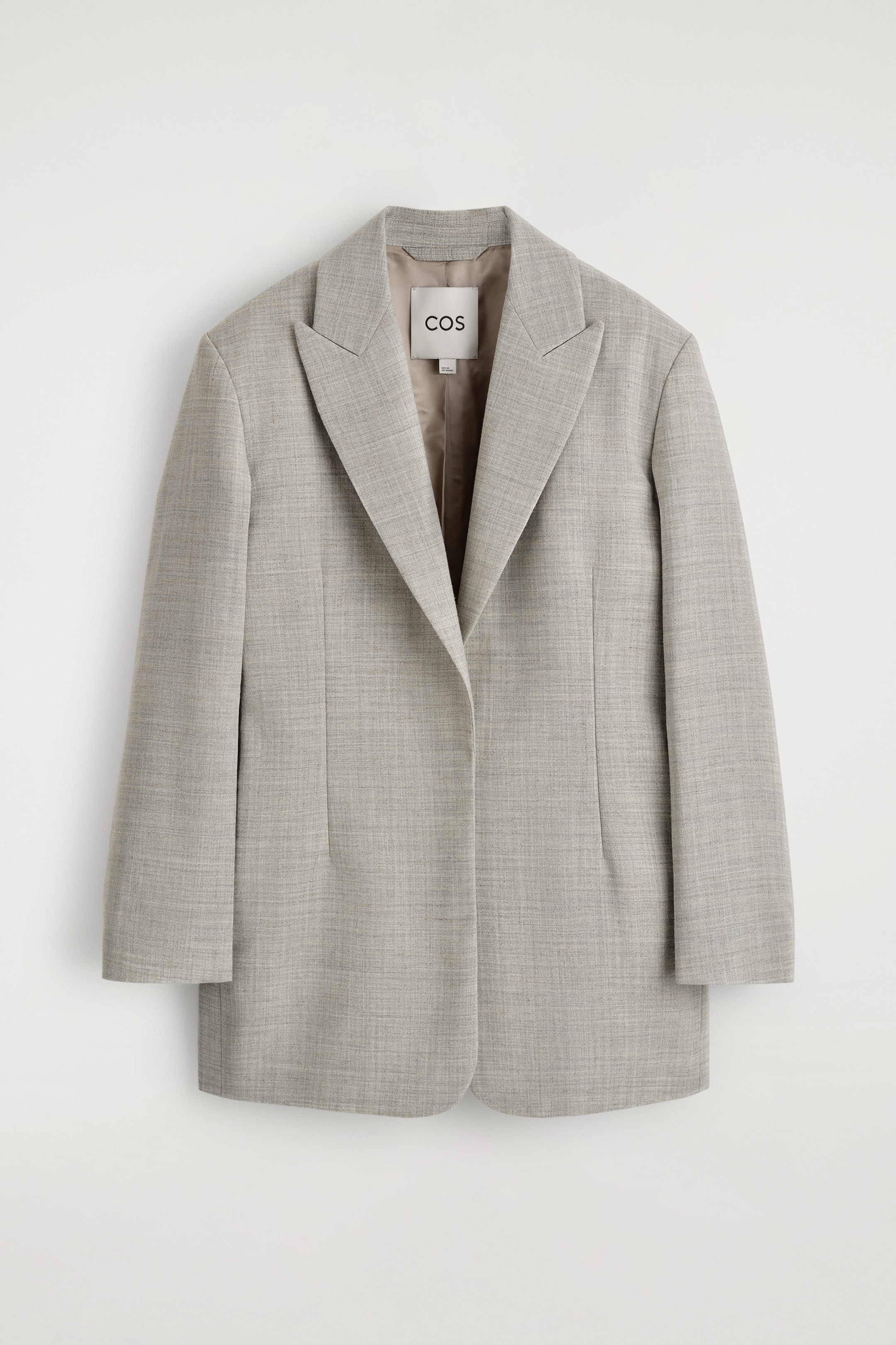 STRUCTURED WOOL-BLEND BLAZER