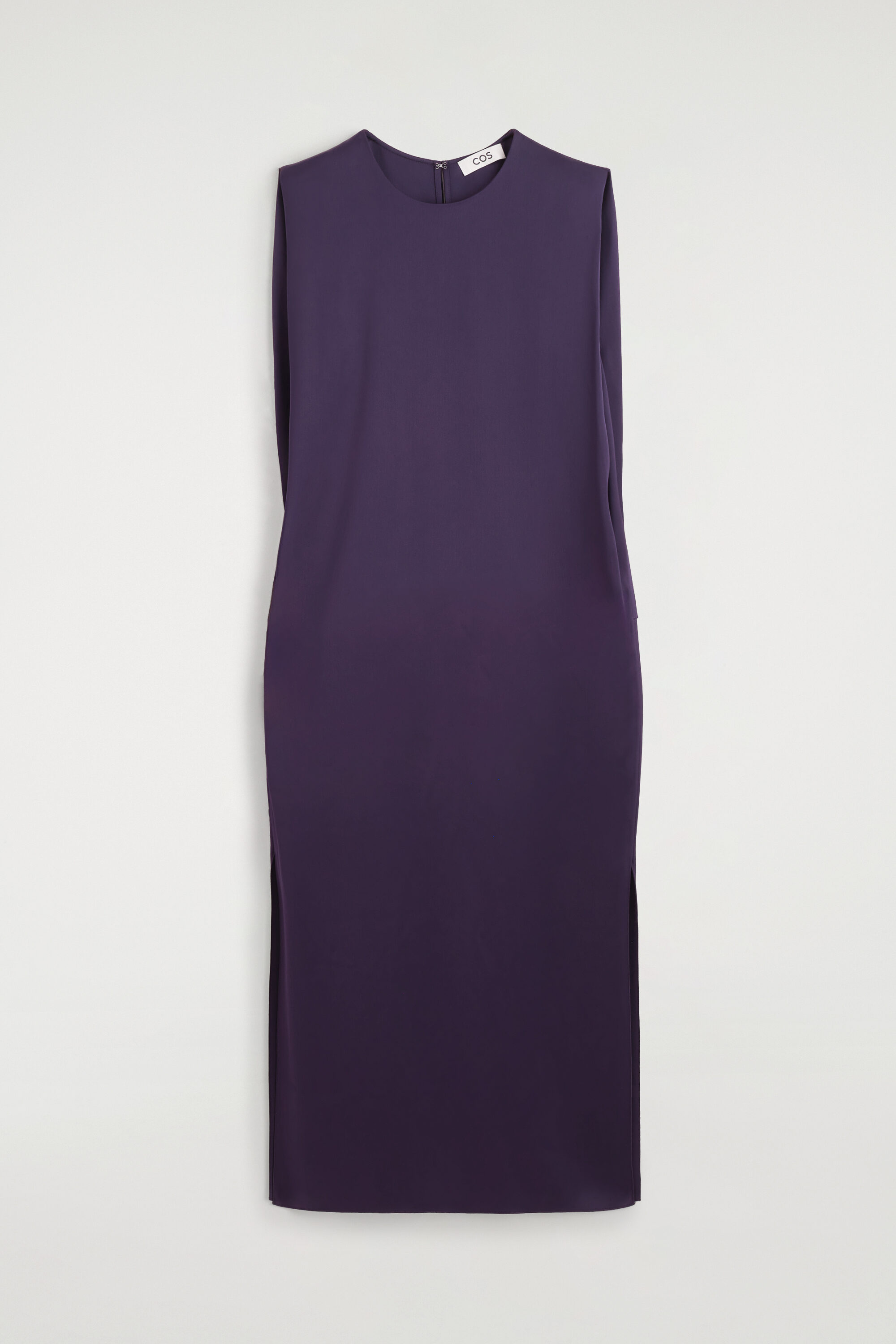 Aubergine Satin, Open Back