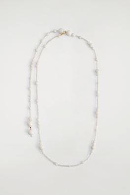 BEADED JADE NECKLACE — OFF-WHITE 4
