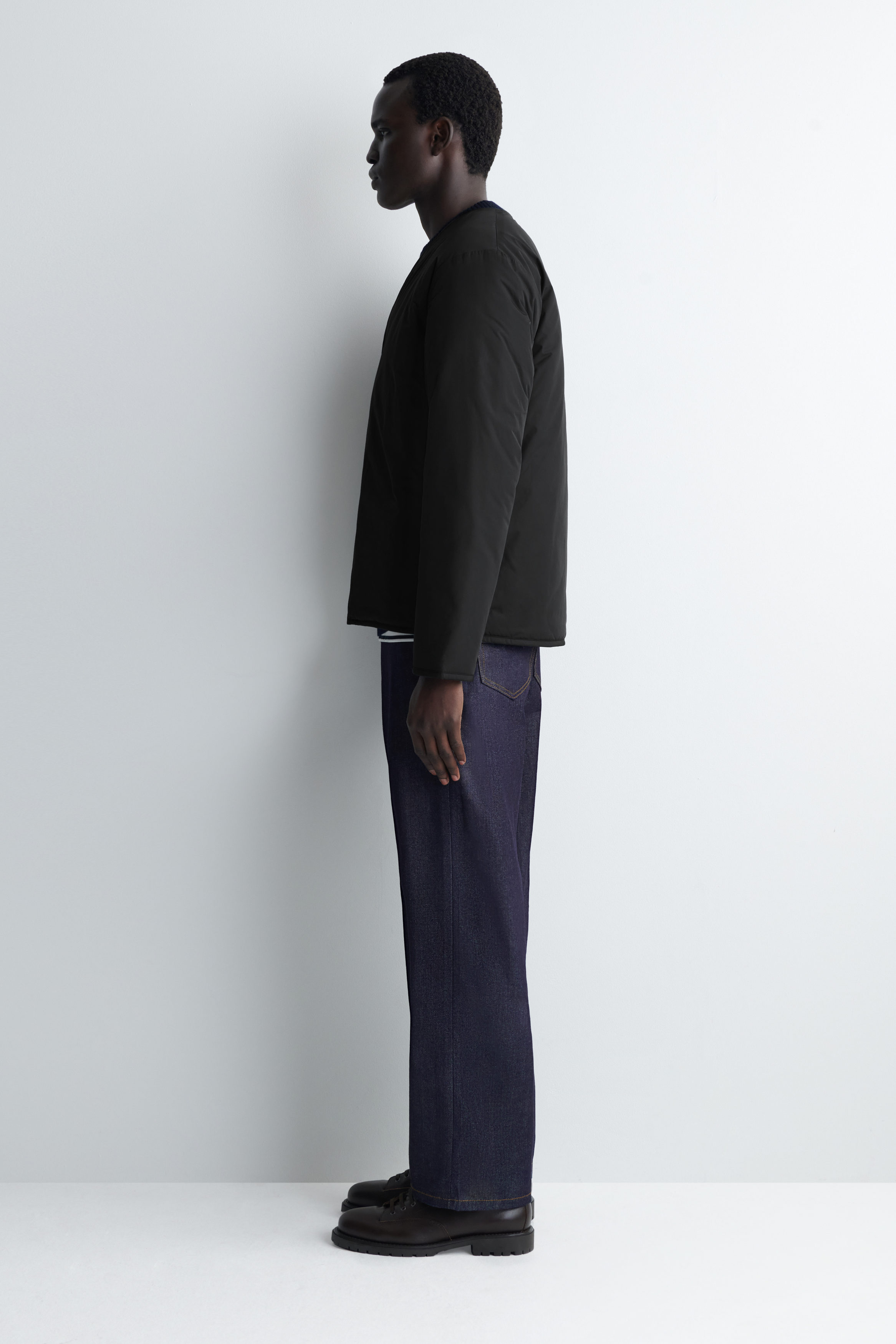 REVERSIBLE QUILTED JACKET - BLACK | COS US