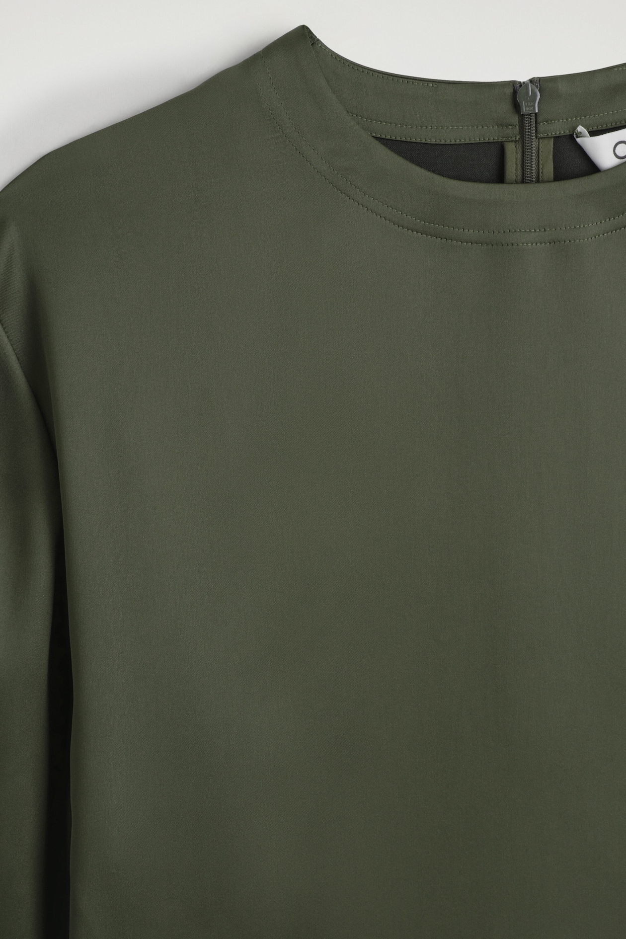 SATIN T-SHIRT — KHAKI