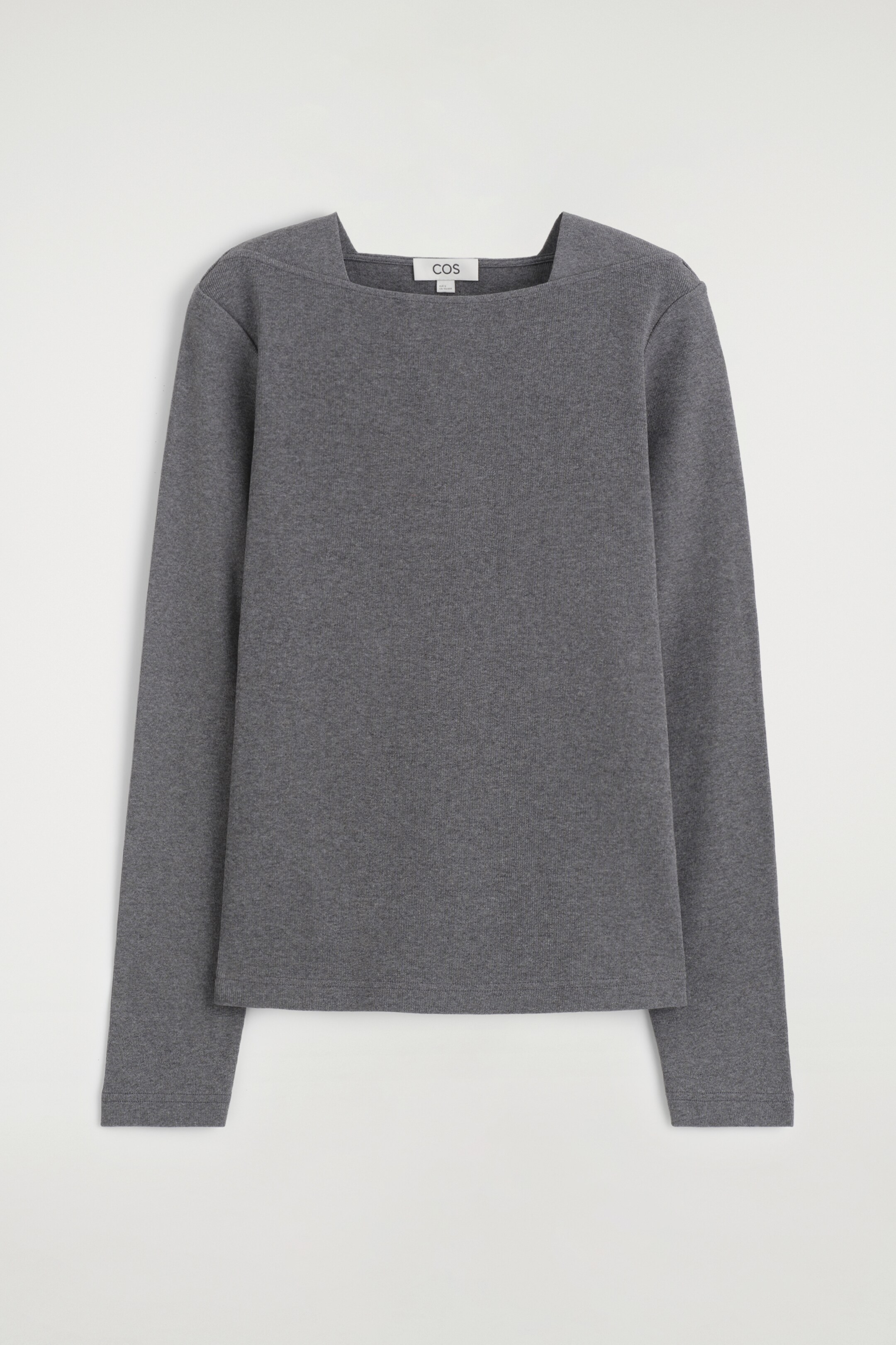 Agrandir l'image: HAUT À MANCHES LONGUES EN JERSEY DE COTON - GRIS FONCÉ - FEMME | H&M CH 6