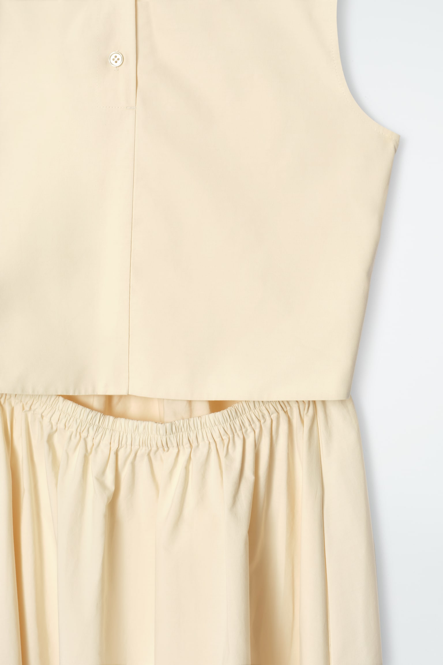 VESTIDO LARGO DE ALGODÓN CON ESPALDA ABIERTA - MANTEQUILLA/VERDE/MARRÓN OSCURO - 6