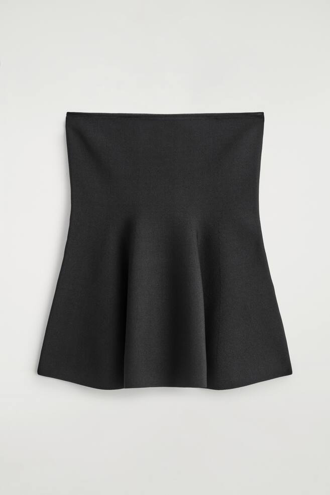 TOP DE PUNTO CON DETALLE TRANSPARENTE - NEGRO - 1