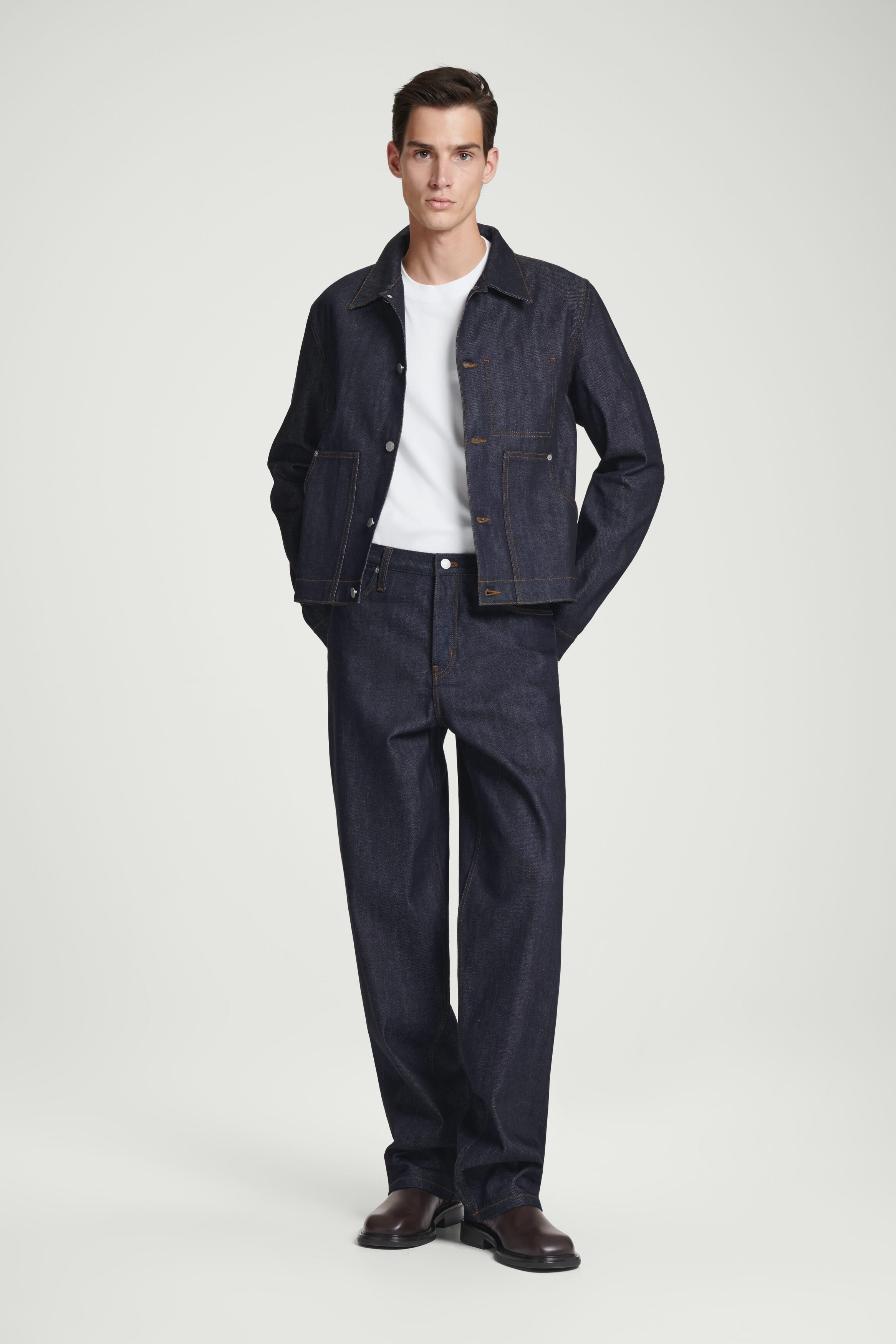 Cos デニムジャケット RELAXED DENIM JACKET - RAW INDIGO | COS