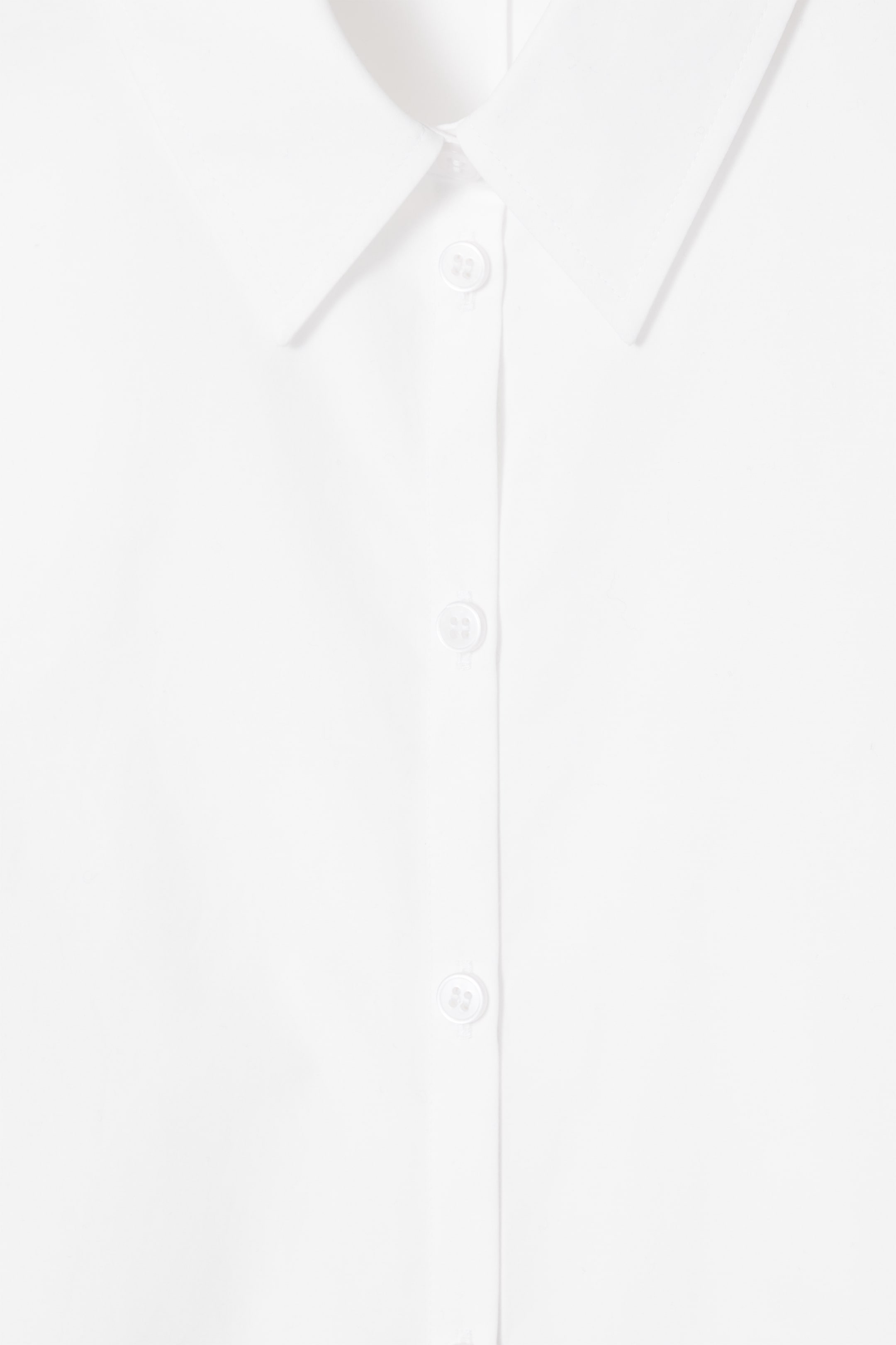 View larger image: REGULAR CURVED-HEM SHIRT - WHITE - Ladies | H&M GB 2