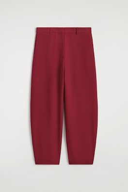SILK TULIP PANTS — CRIMSON 6