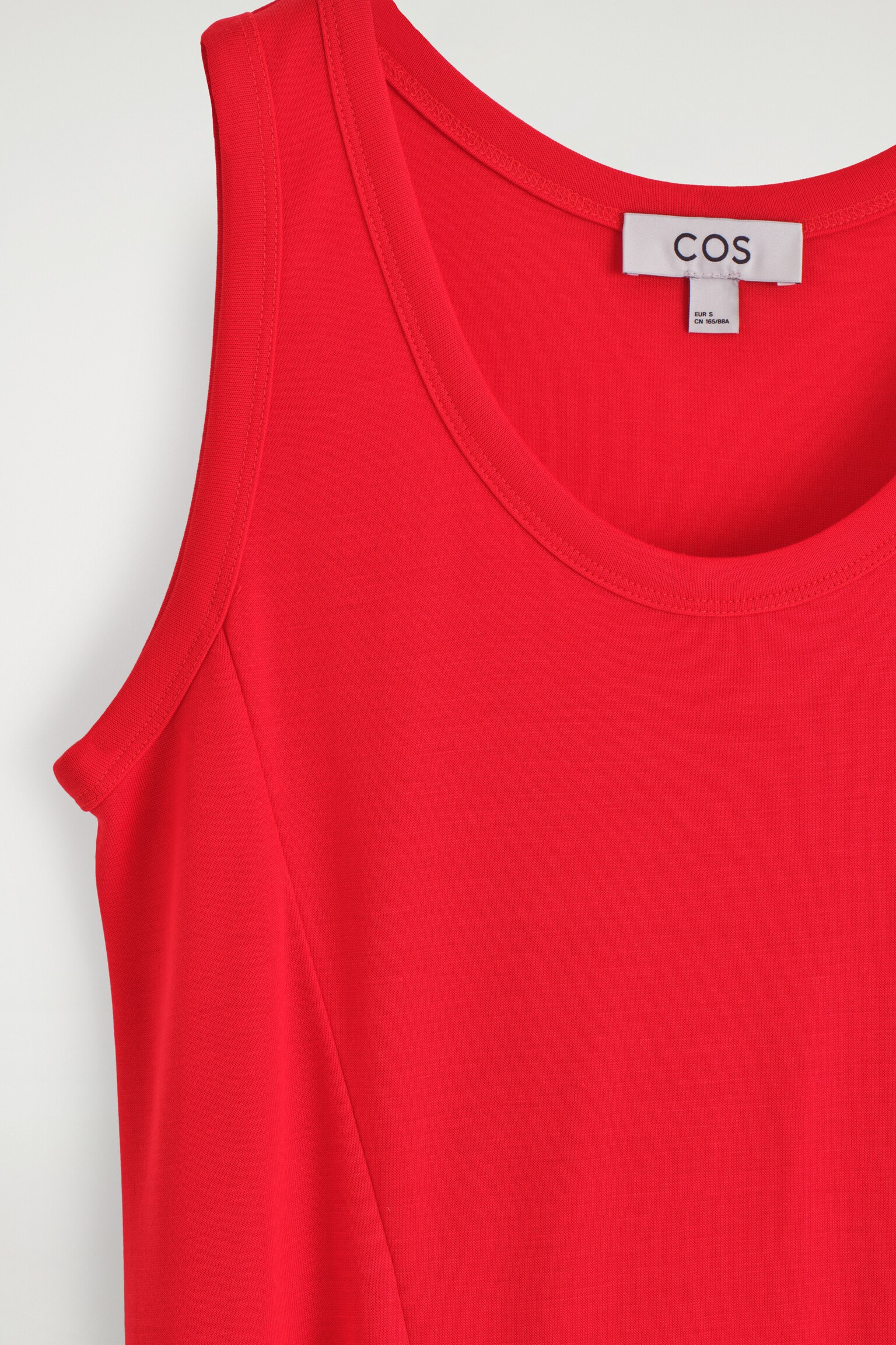ABITO MIDI ASIMMETRICO IN JERSEY - ROSSO/MARRONE - 5