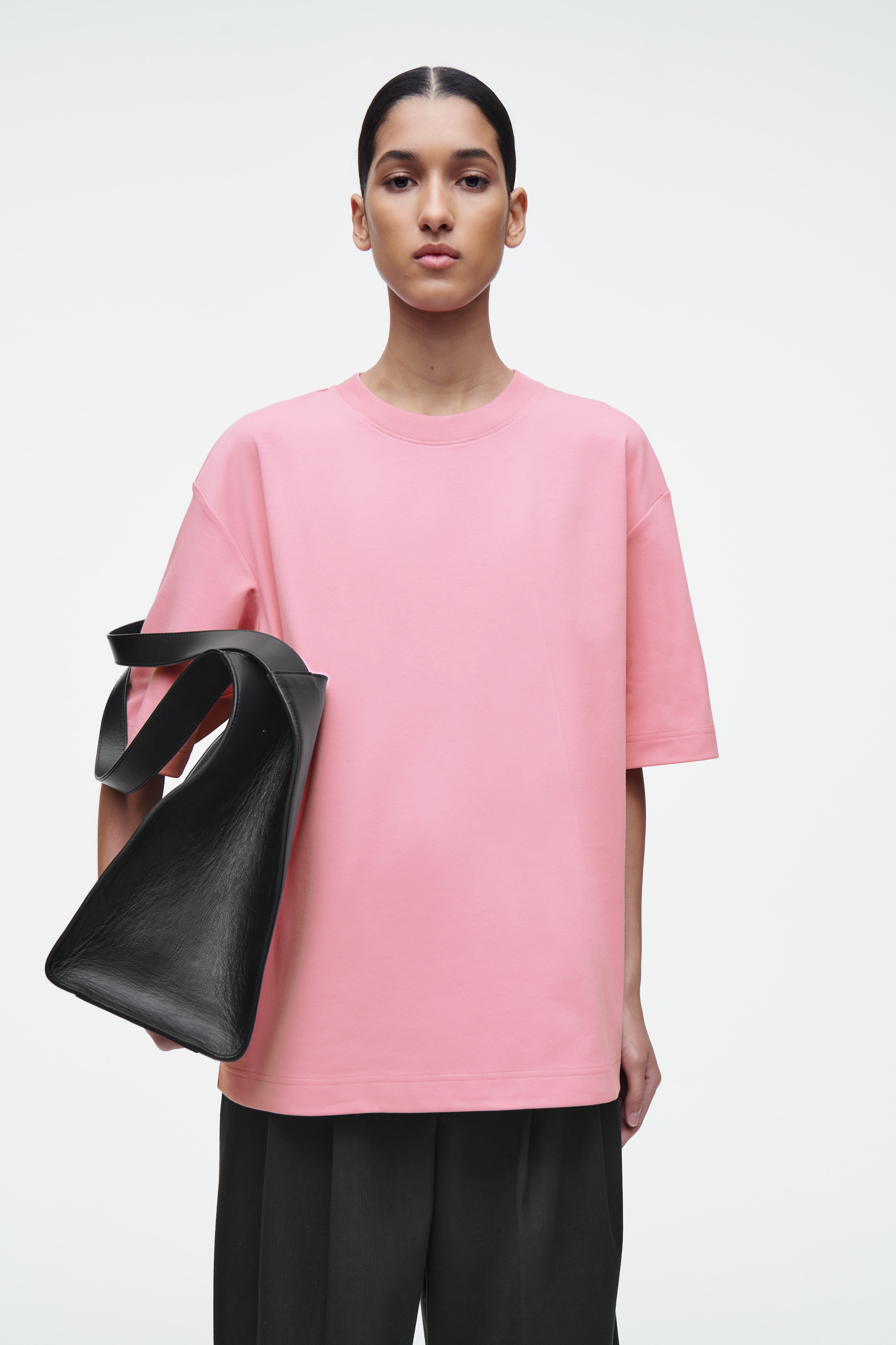 Visa större bild: OVERSIZE T-SHIRT I BOMULL - ROSA - DAM | H&M SE 1