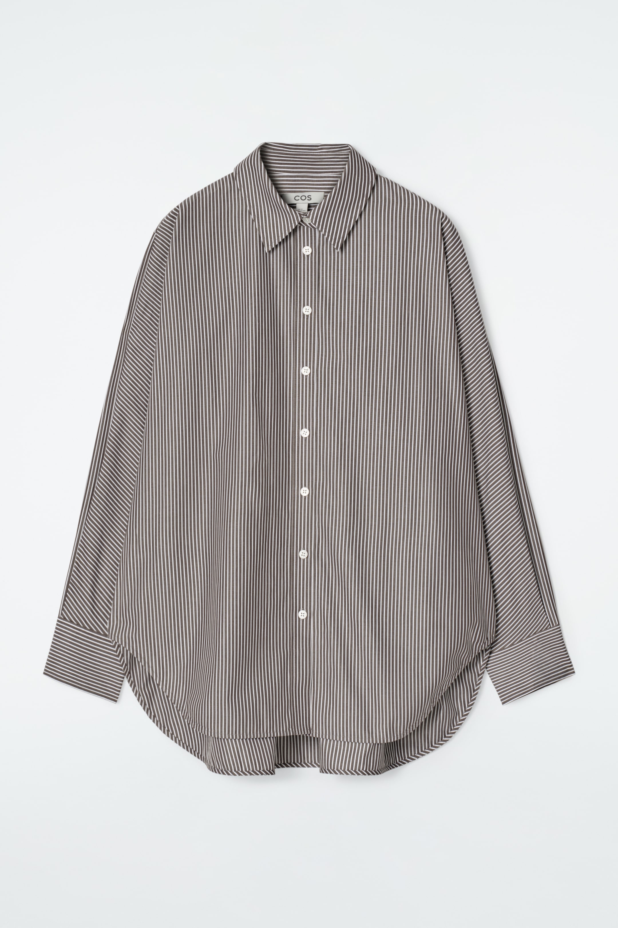 Grösseres Bild ansehen: LÄSSIGES BAUMWOLL-HEMD - BRAUN/WEISS /GESTREIFT - DAMEN | H&M CH 7