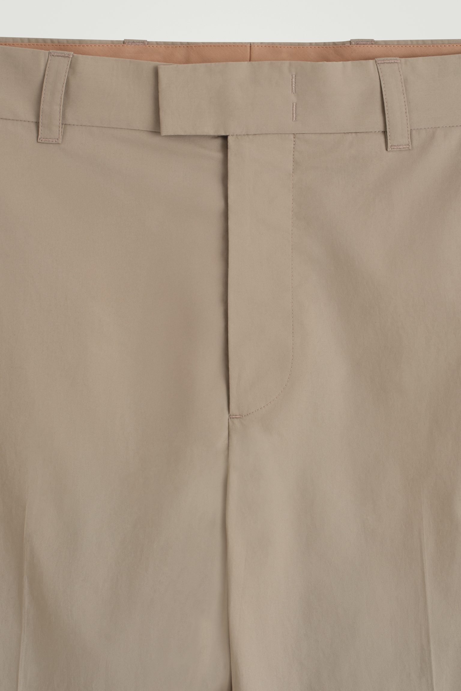 HOSE AUS BAUMWOLLE MIT GERADEM BEIN - BEIGE/SCHWARZ - 6