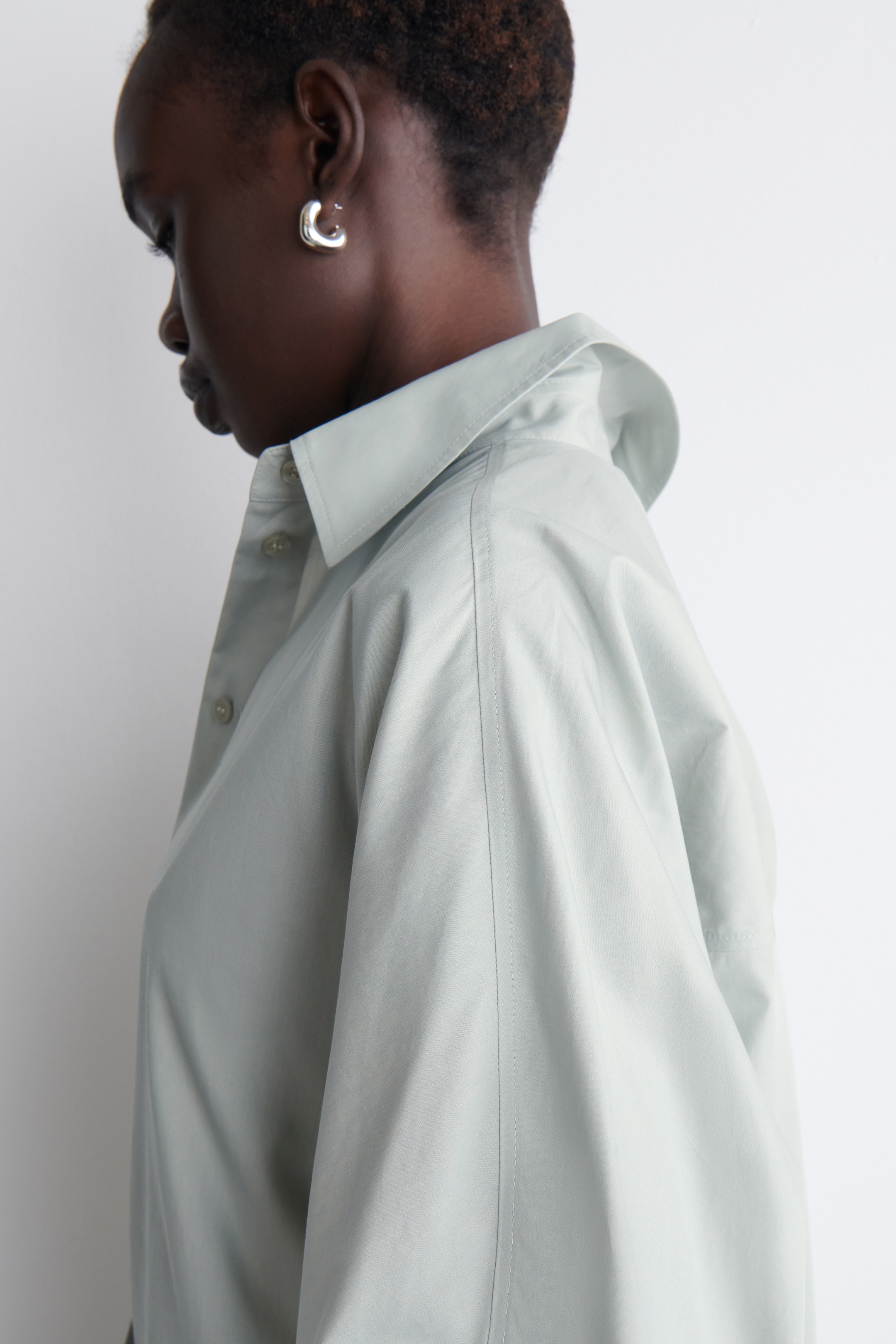 Größeres Bild anzeigen: HEMD AUS PIMA-BAUMWOLLE - HELLGRÜN - Ladies | H&M AT 7