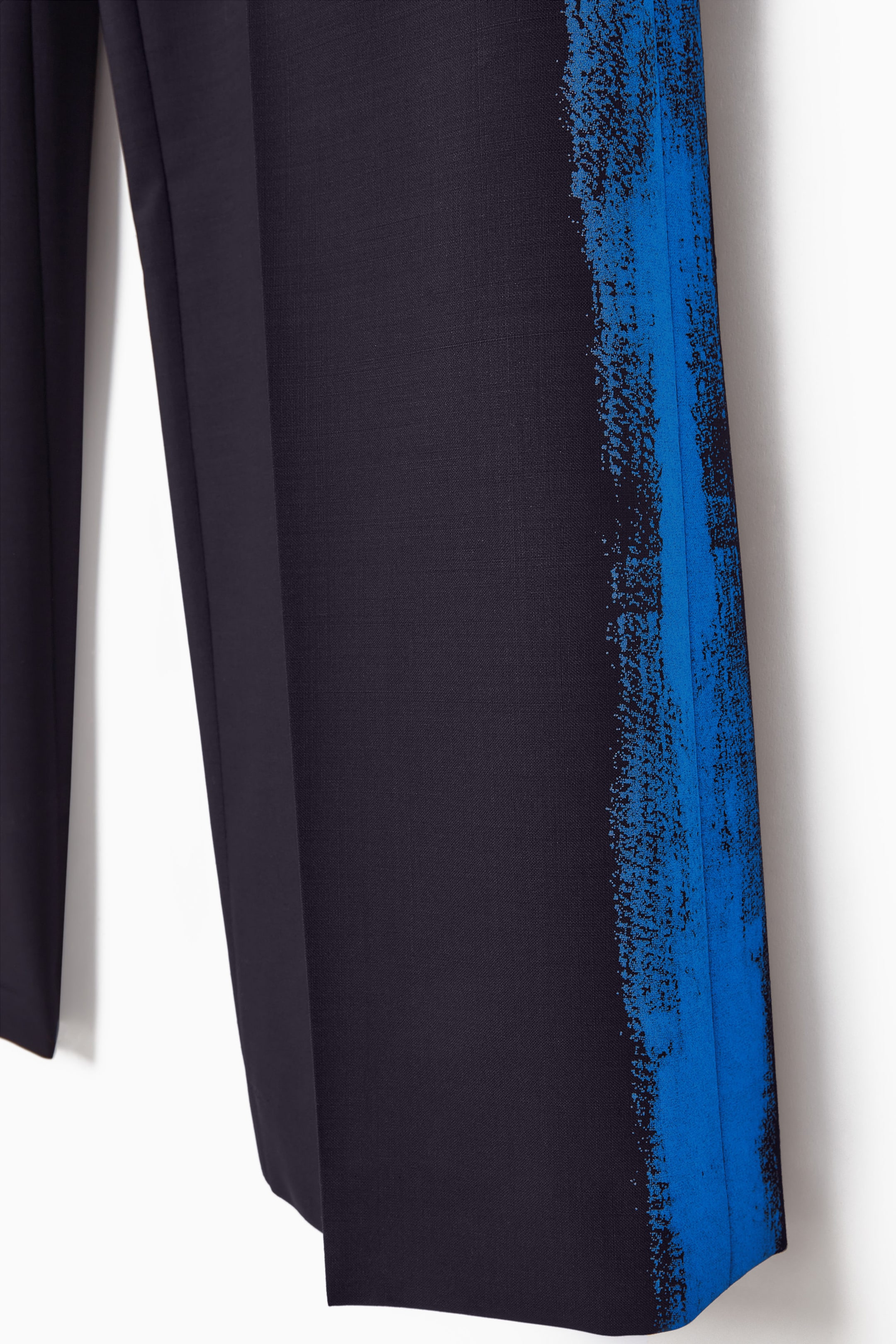 REGULAR PAINTED STRAIGHT-LEG WOOL PANTS
