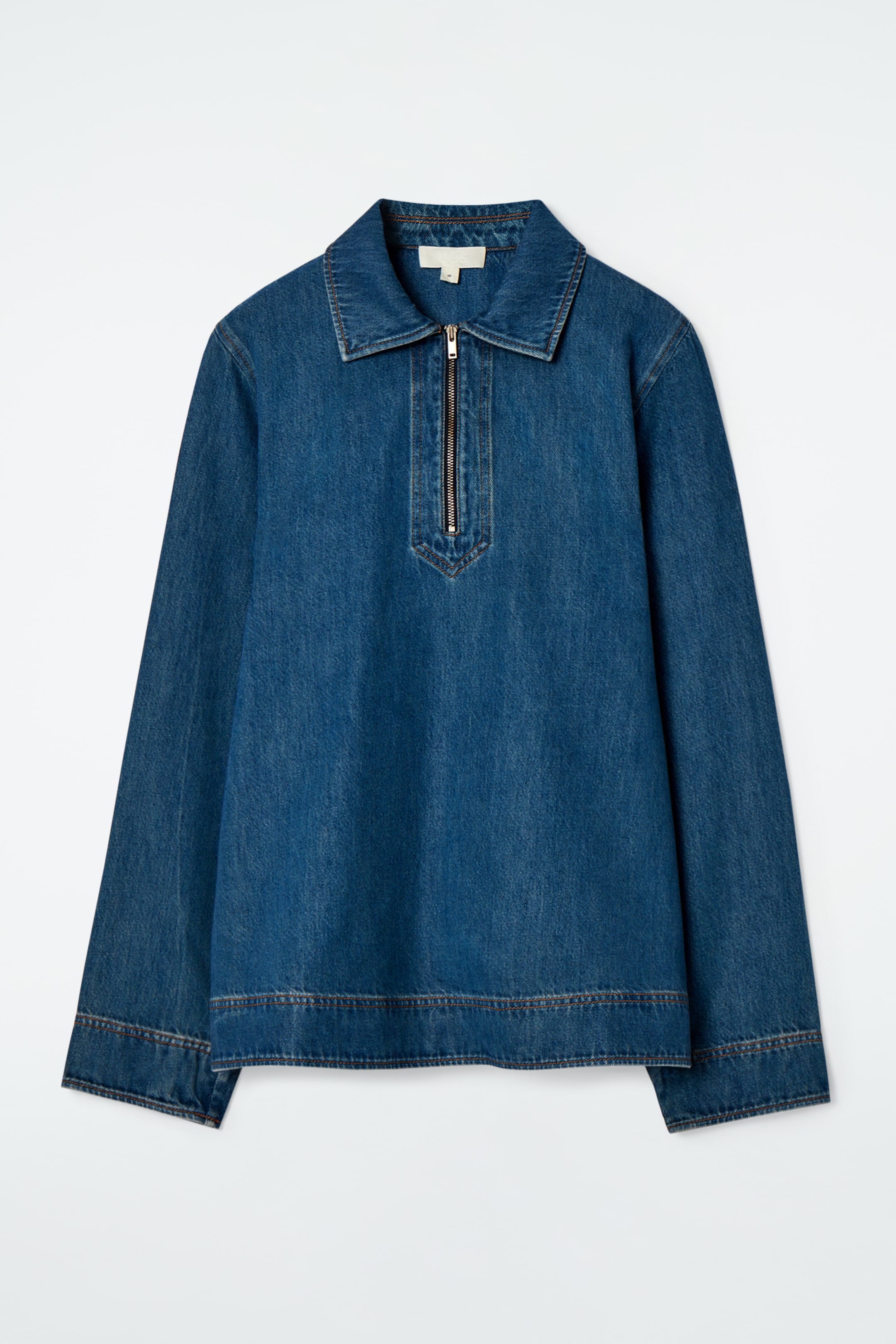 Agrandir l'image: BLOUSE DEMI-ZIPPÉE EN DENIM - BLEU - FEMME | H&M FR 7