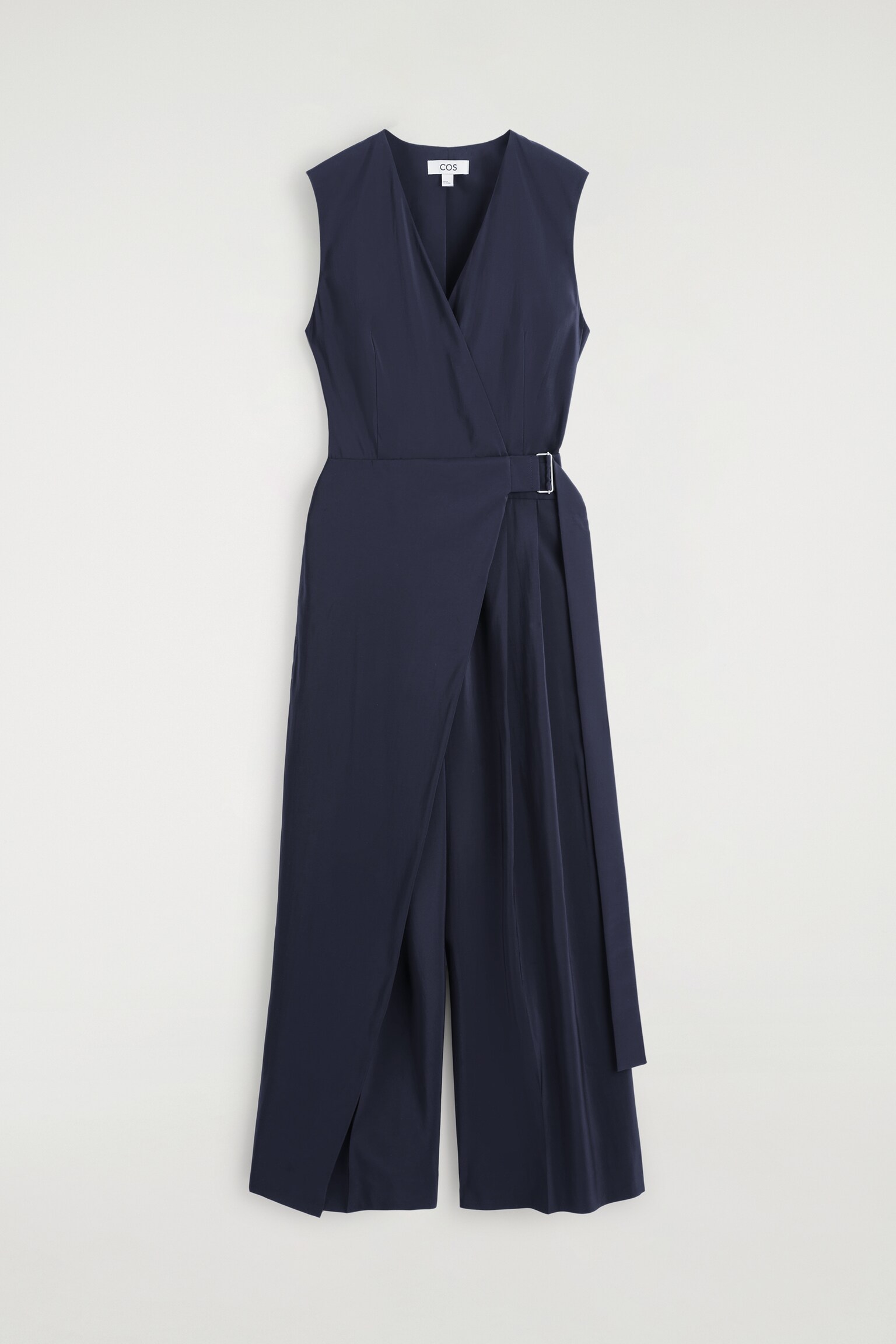 WRAP-FRONT JUMPSUIT - BLEU MARINE - 2