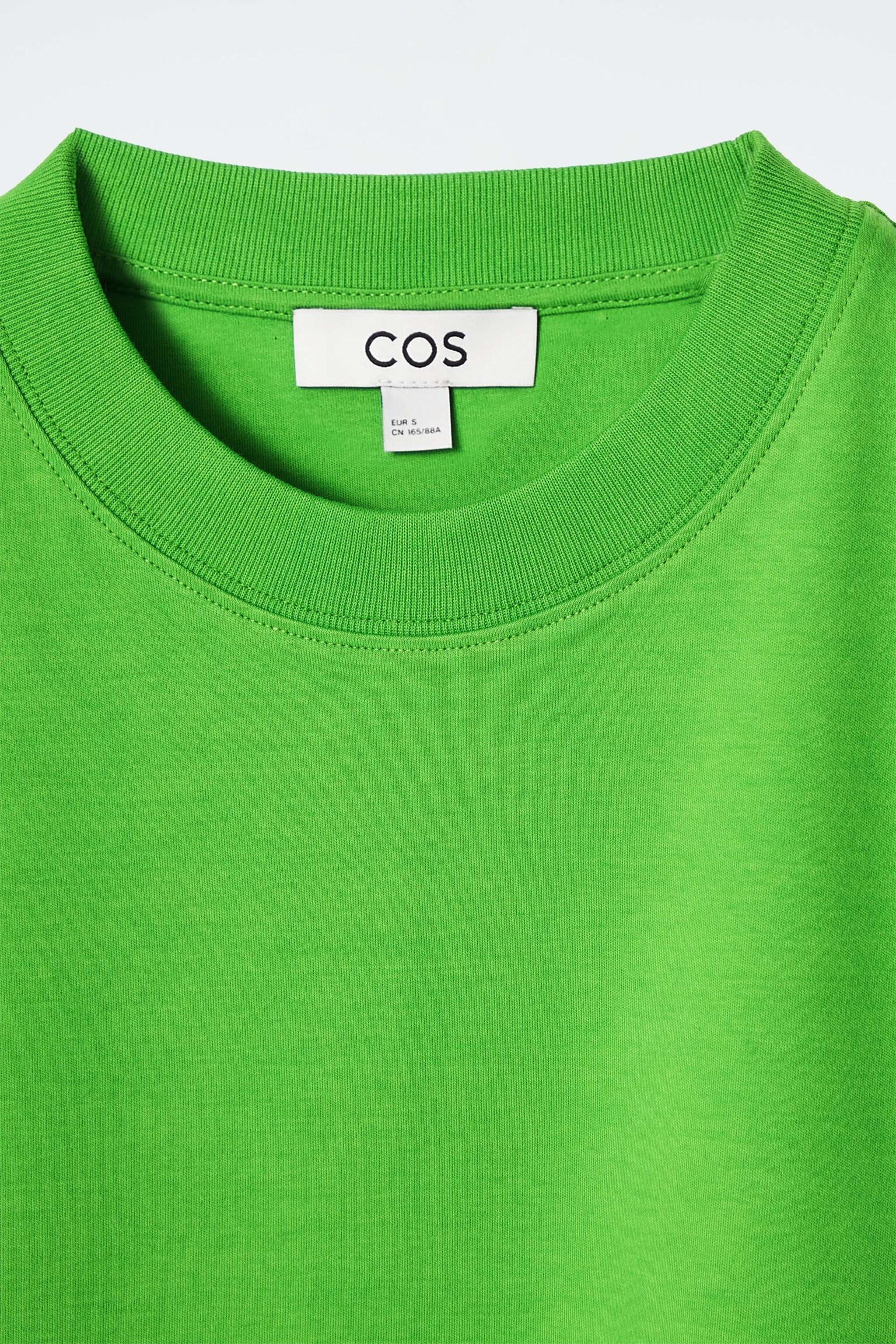 CLEAN CUT REGULAR LONG-SLEEVED T-SHIRT - BRIGHT GREEN/white/WHITE / BROWN/BLACK/NAVY / STRIPED/OLIVE-GREEN MÉLANGE/LIGHT BLUE/GREEN MÉLANGE/LIGHT GREEN/BROWN / STRIPED/BEIGE / UNDYED/ORANGE - 2