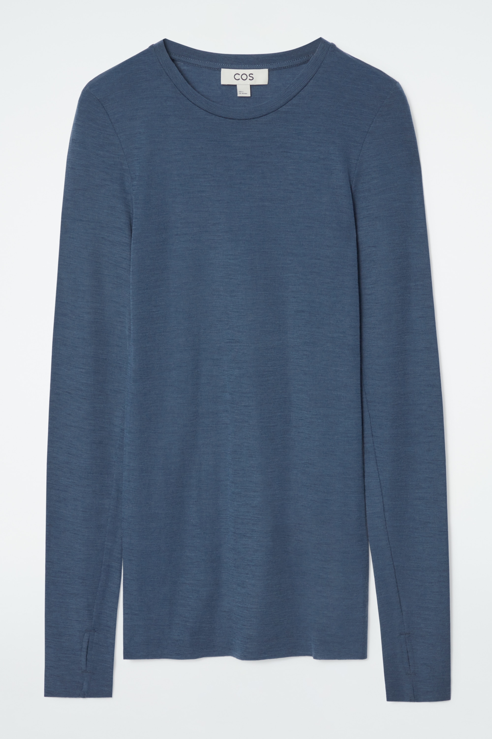 CREW-NECK MERINO WOOL TOP - OFF-WHITE - Ladies | H&M GB