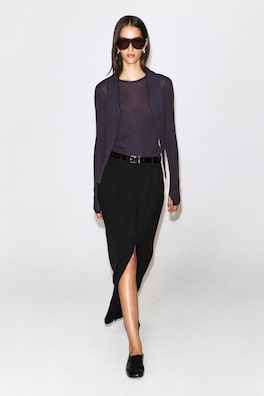 SLIM MERINO WOOL TOP — DARK PURPLE 2