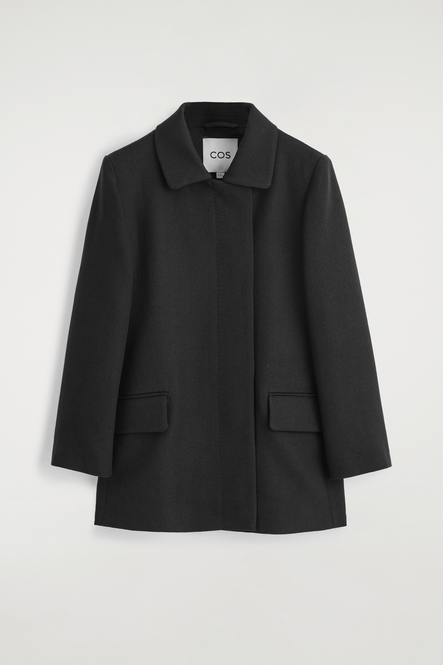 VESTE DE TAILLEUR EN LAINE MÉLANGÉE - NOIR/BRUN FONCÉ - 2