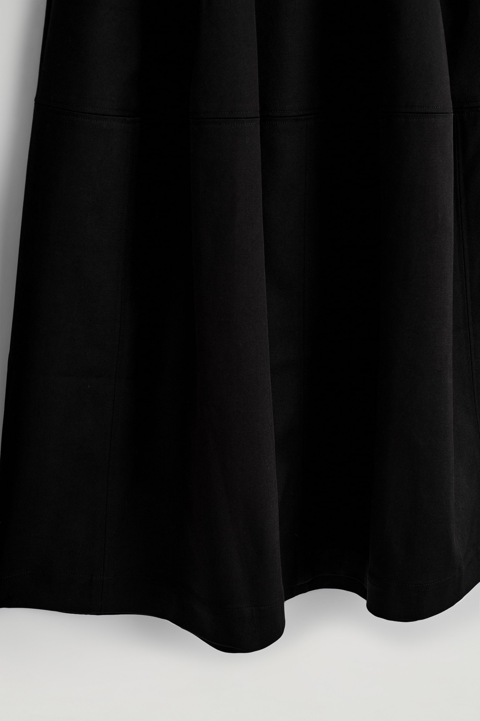 JUPE MIDI VOLUMINEUSE EN COTON - NOIR - 5