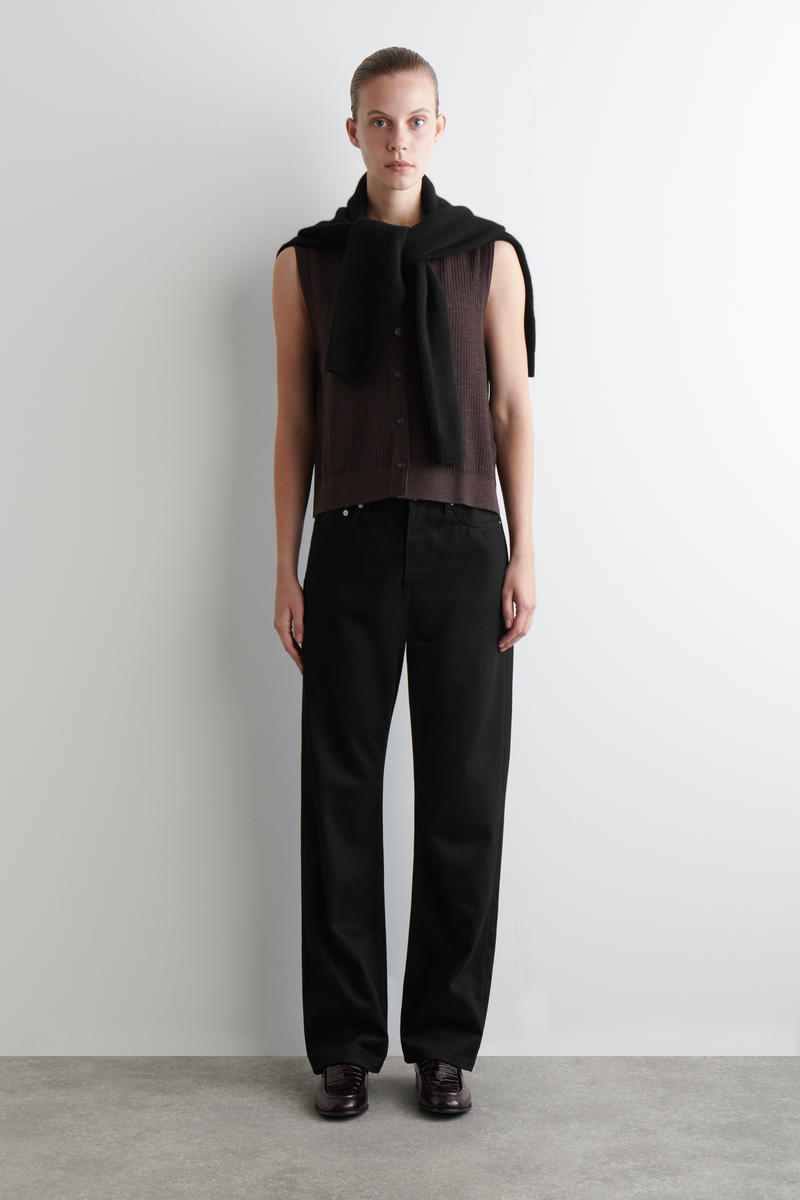 Cos Reprise Straight-leg Jeans In Black