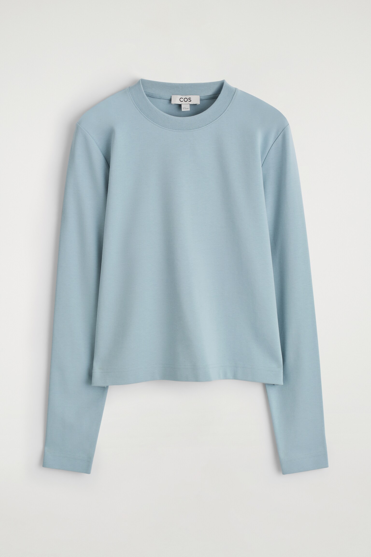 SCHLICHTES LANGARMSHIRT MIT NORMALER PASSFORM - HELLBLAU/Weiß/SCHWARZ/BEIGE/UNGEFÄRBT/OLIVGRÜN MELIERT/BRAUN/GESTREIFT/WEISS/BRAUN - 2