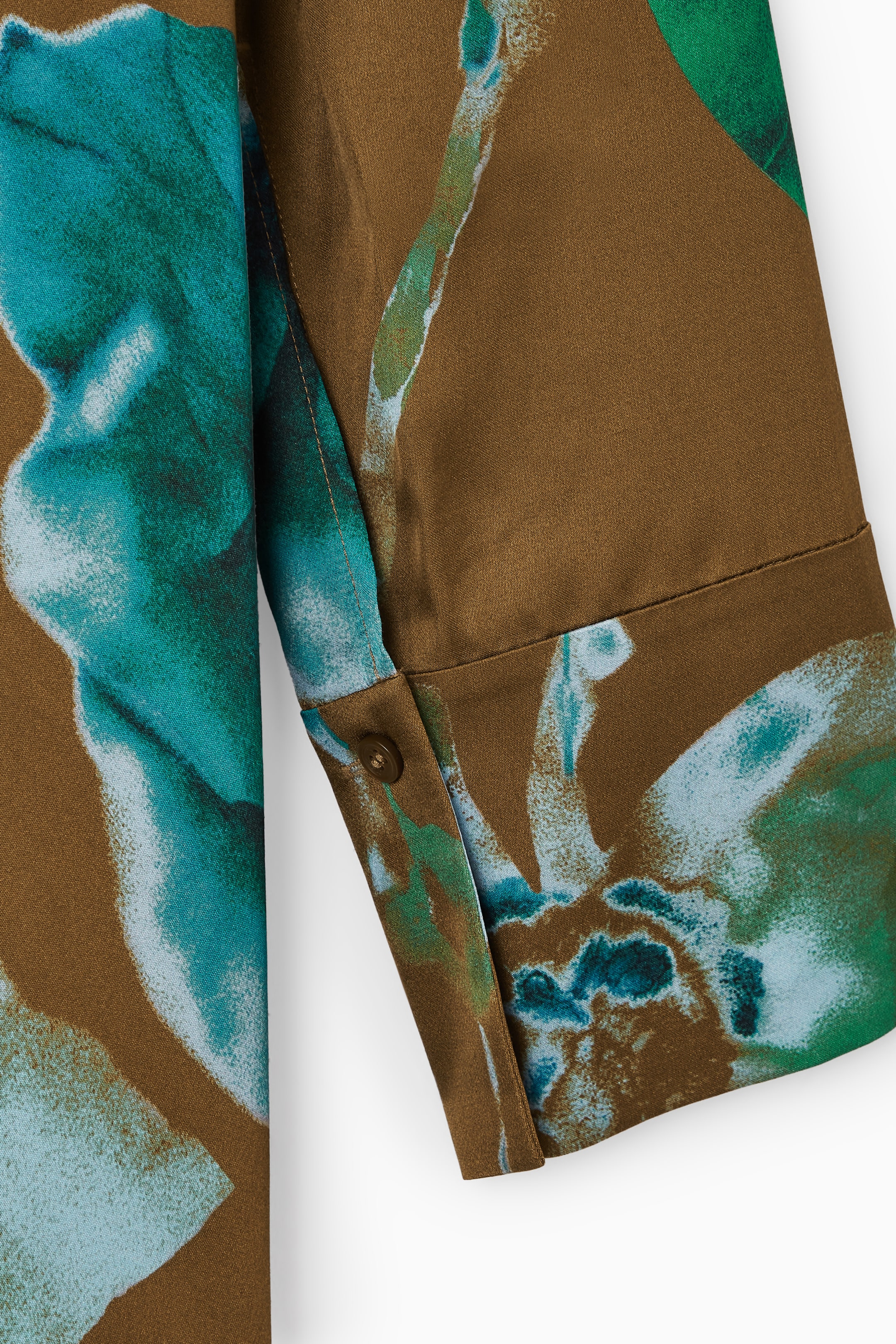 Agrandir l'image: ROBE MIDI IMPRIMÉE ASYMÉTRIQUE - BRUN / IMPRIMÉ FLORAL - FEMME | H&M CH 2