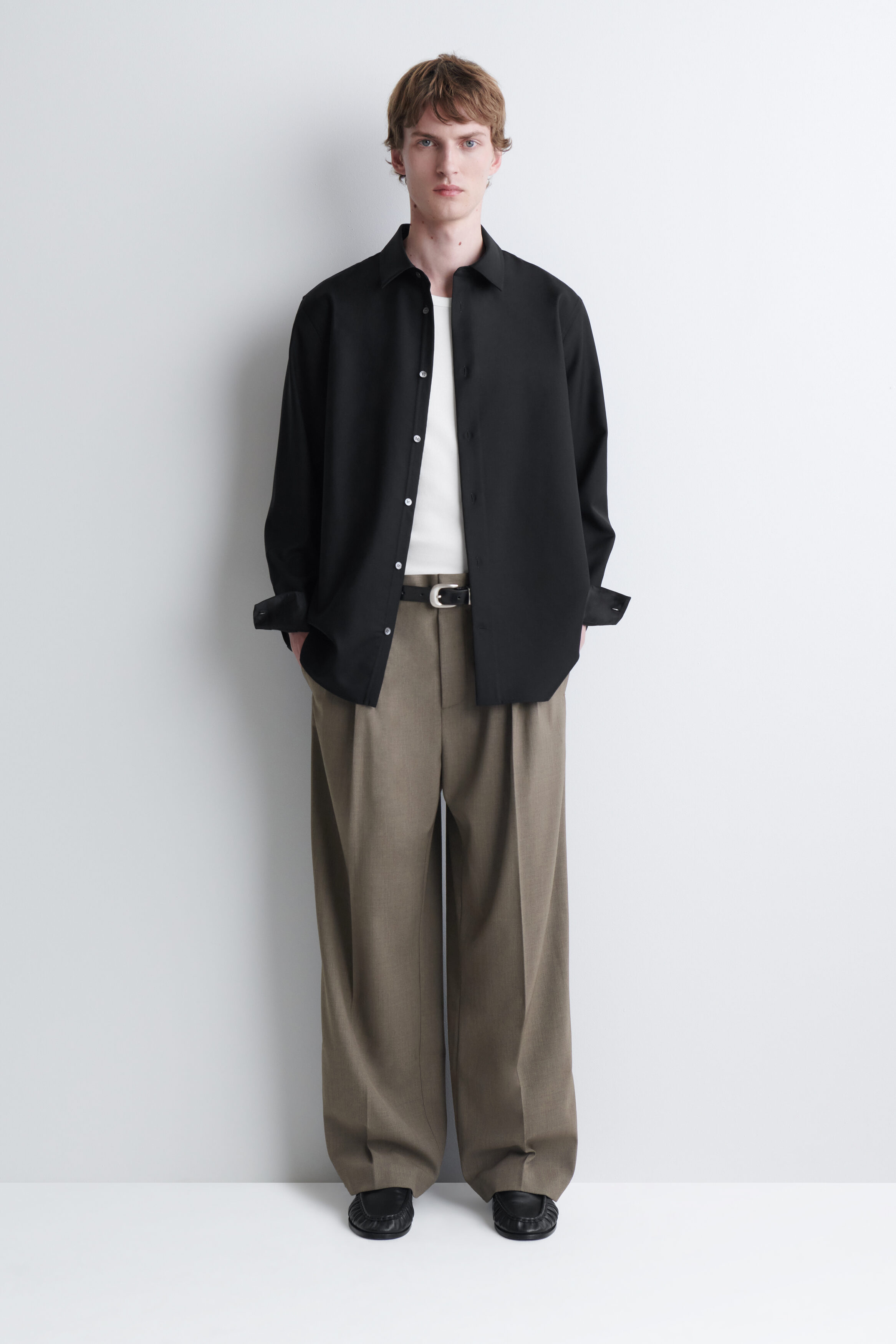 RELAXED WOOL-TWILL SHIRT - thumbnail 2