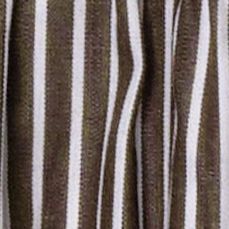 COS Women's Striped Gathered Waist Midi Dress in Brown | Cotton | Size: 12 COS Women's Striped Gathered Waist Midi Dress in Brown | Cotton | Size: 12