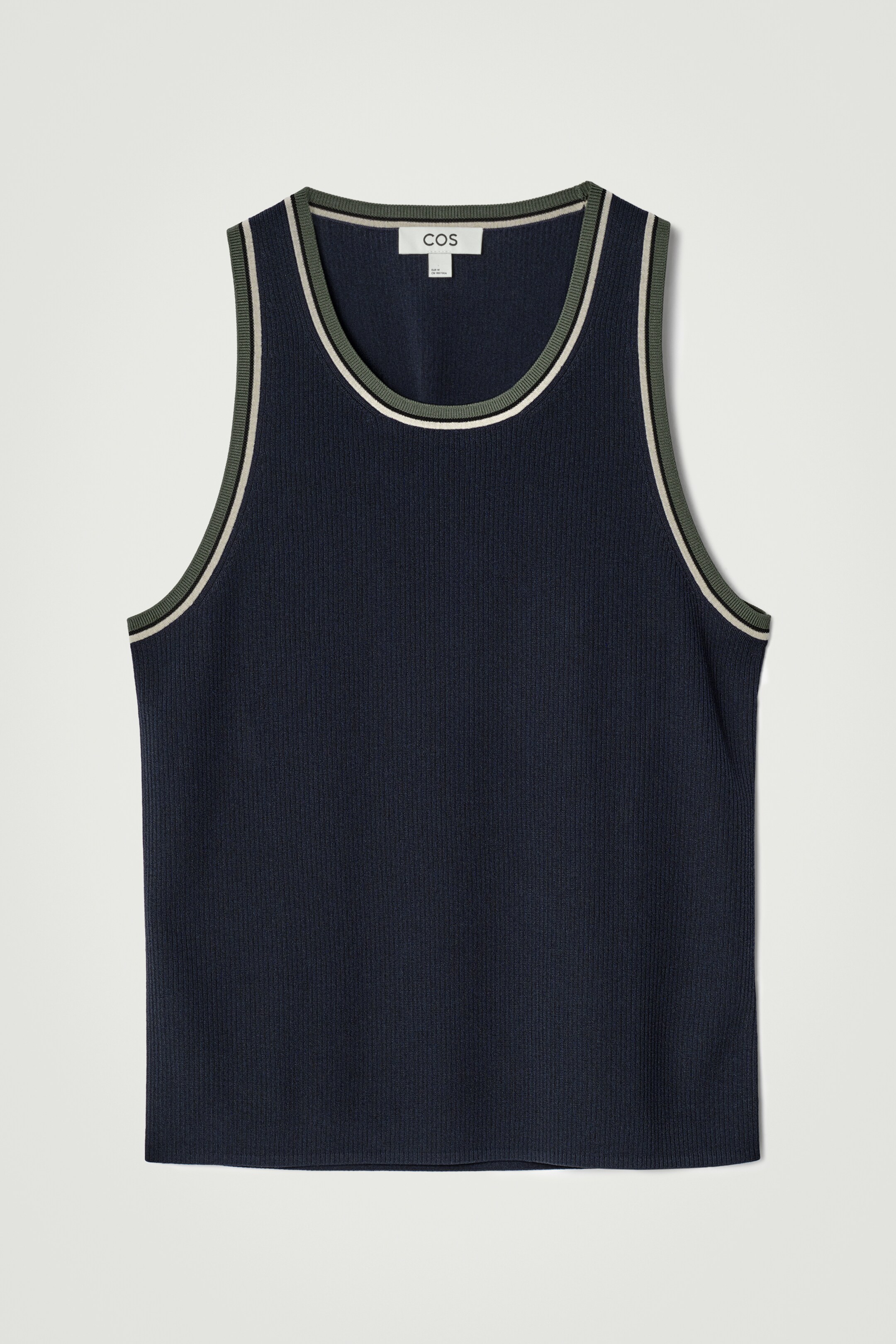 Visualizza immagine più grande: CANOTTA A COSTE CON BORDI A CONTRASTO - BLU NAVY - UOMO | H&M IT 6