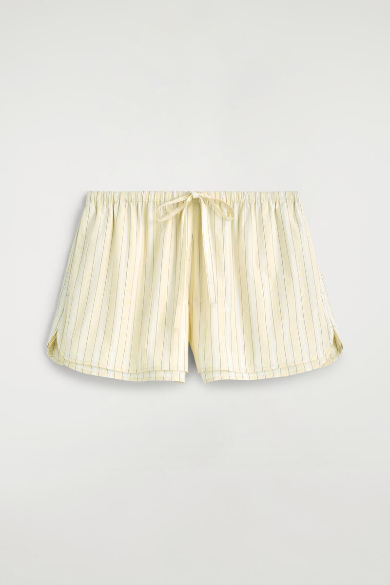 Layered Drawstring Cotton-Poplin Shorts