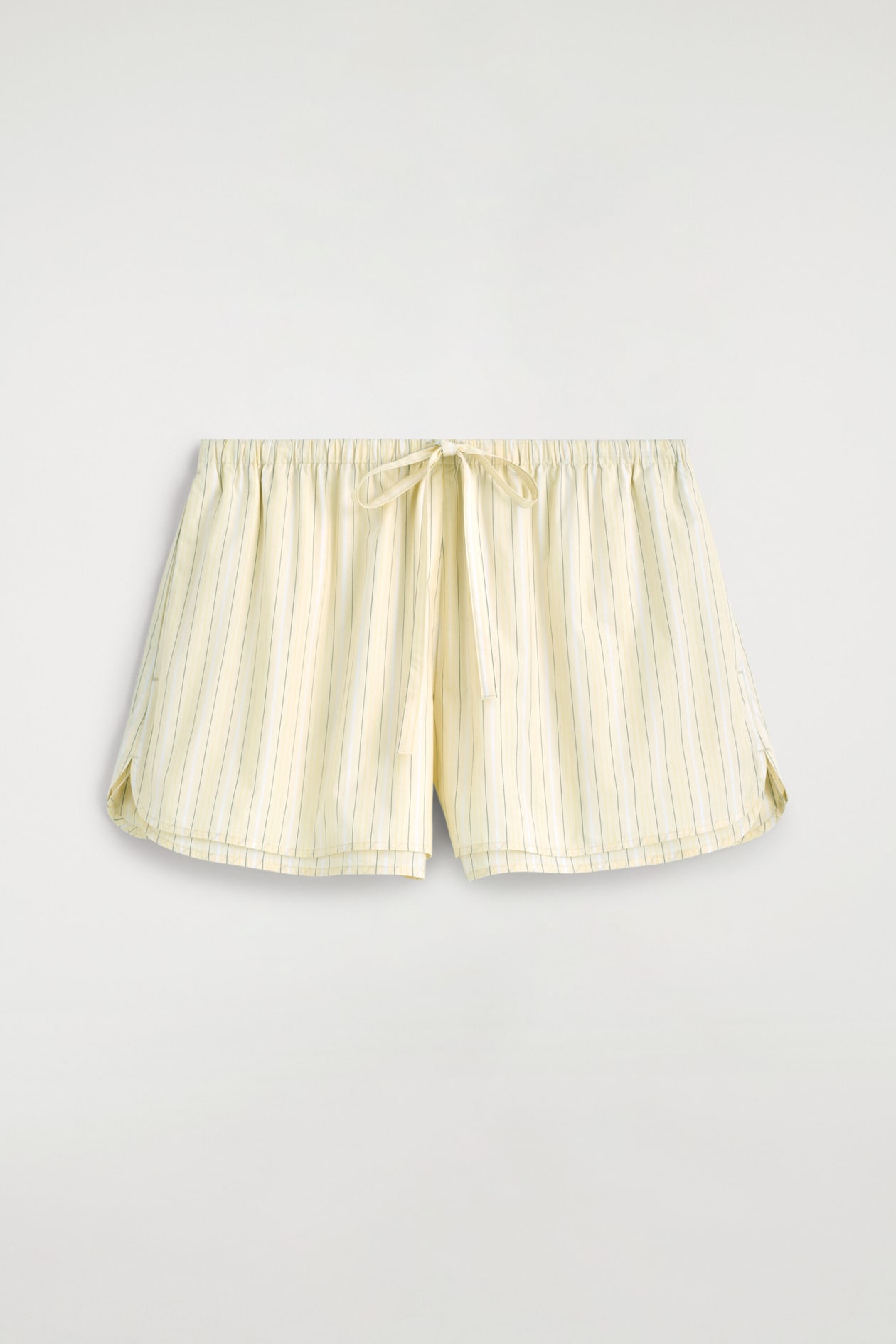 SHORTS DE POPELINA DE ALGODÓN CON AJUSTE DE CORDÓN