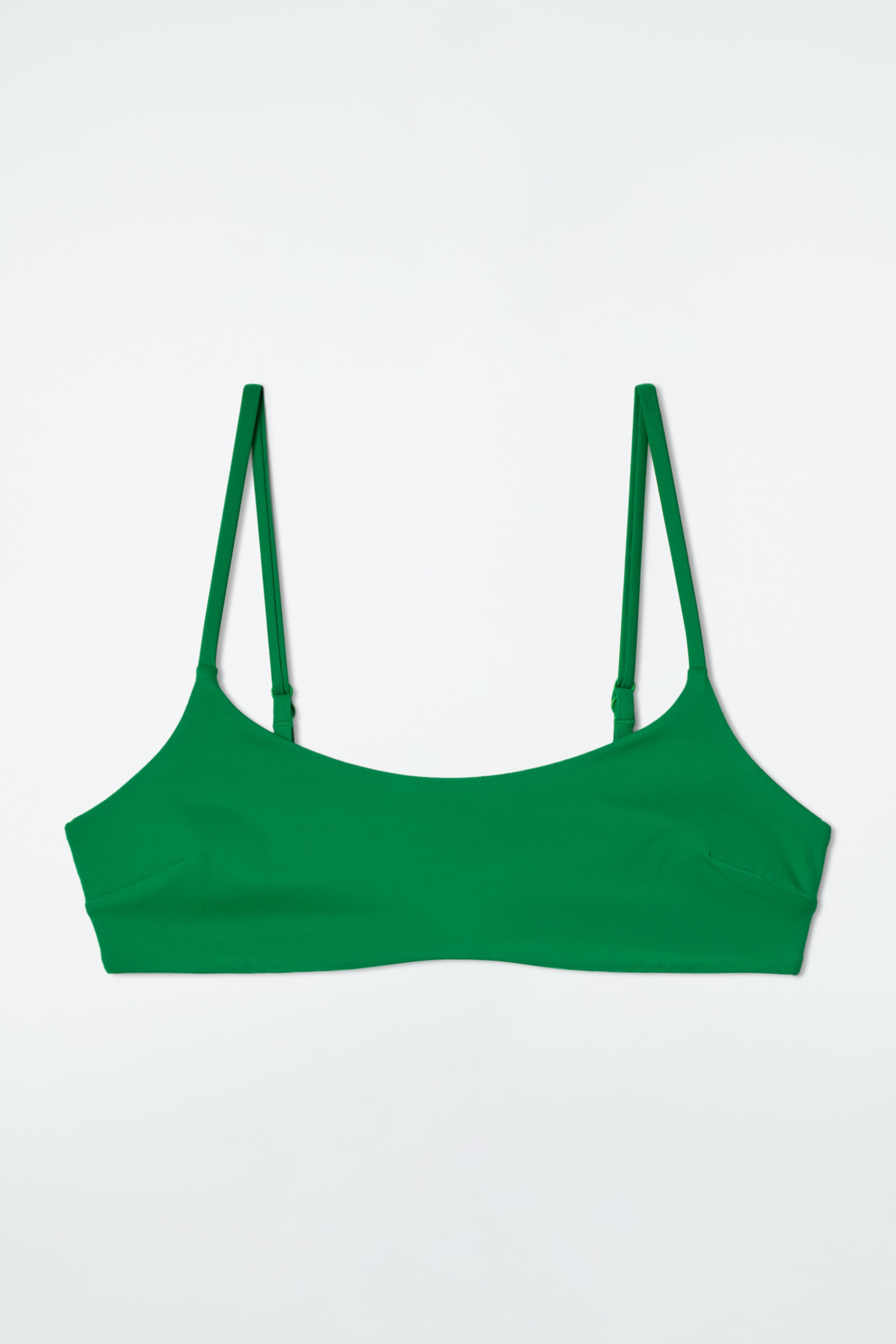 HAUT DE BIKINI ENCOLURE DÉGAGÉE - VERT/BLEU MARINE
