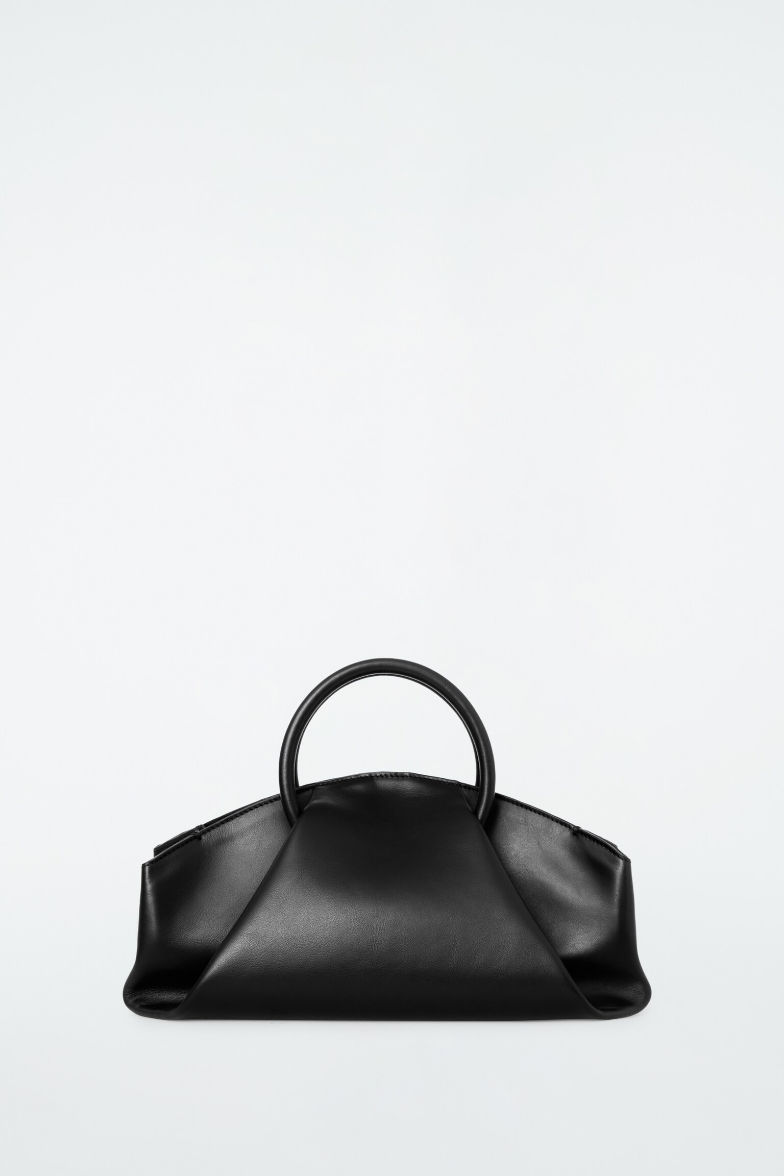 SAC BANDOULIÈRE FOLD - CUIR - NOIR