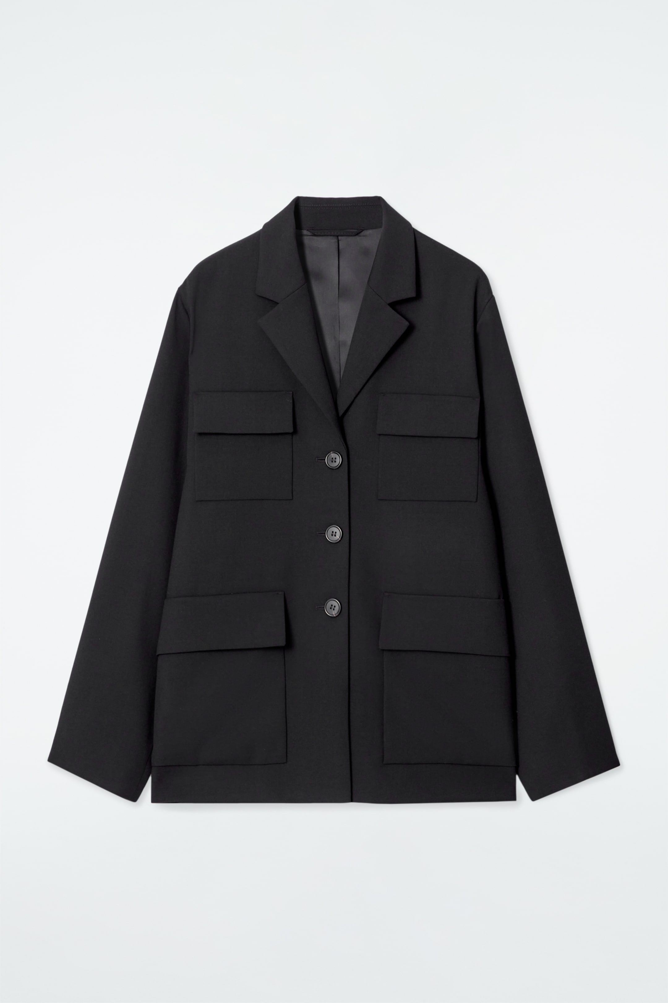 Größeres Bild anzeigen: LOCKERER EINREIHIGER UTILITY-BLAZER - SCHWARZ - Ladies | H&M AT 1