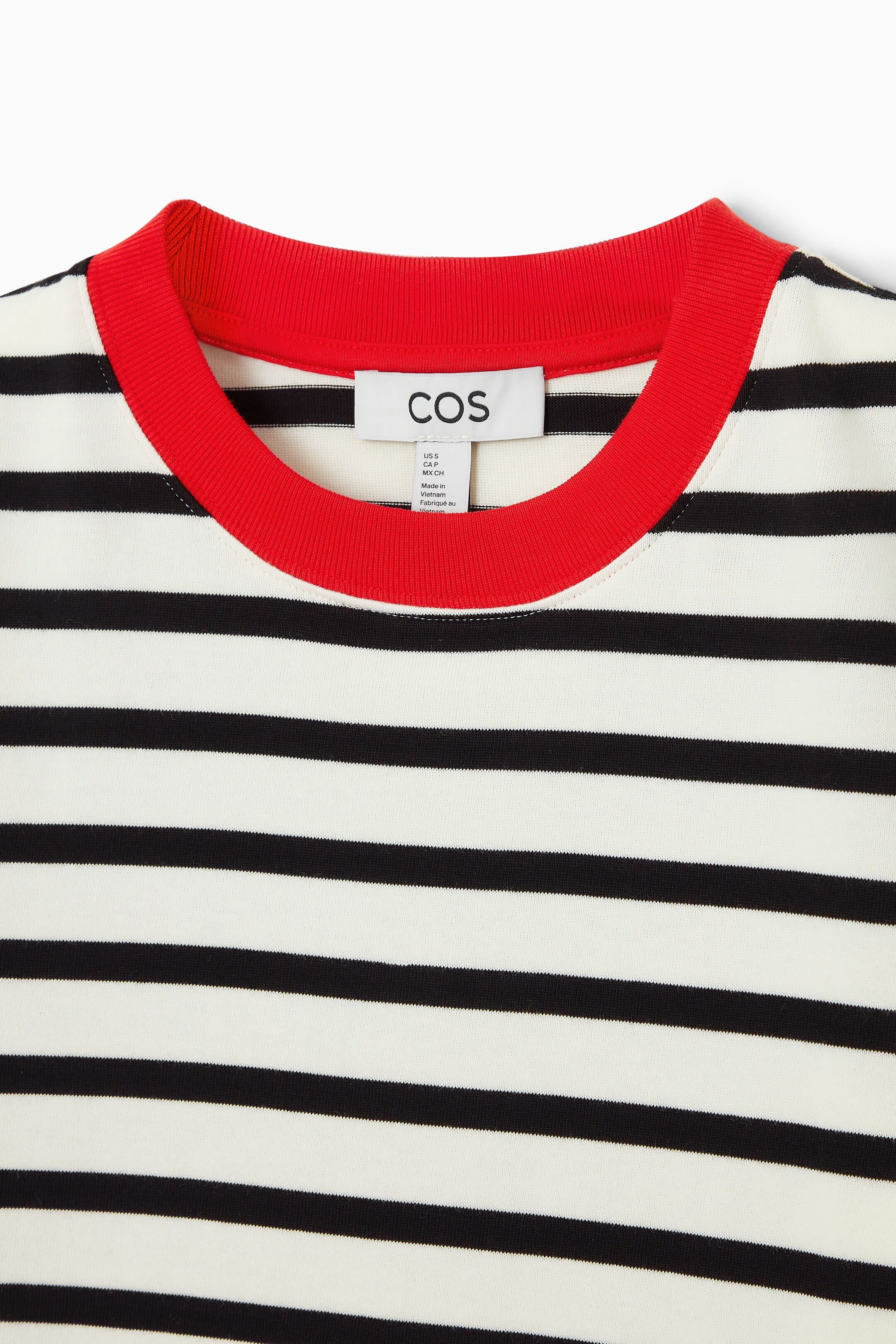 Agrandir l'image: T-SHIRT REGULAR ÉLÉGANT - NOIR / BLANC / ROUGE - FEMME | H&M FR 2