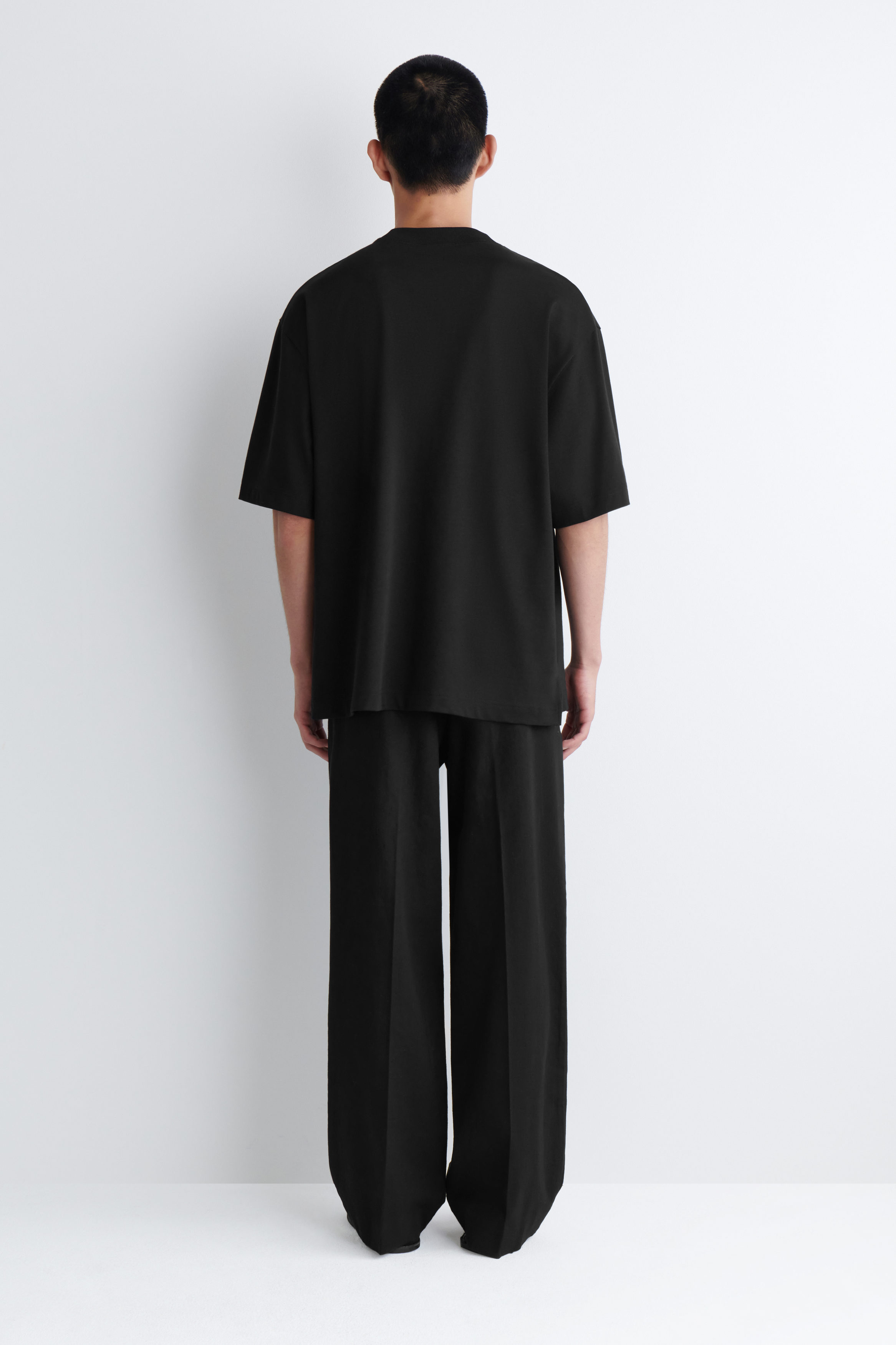 【TWN】25SS★ Cage Semi Wide Cotton Pants Darted Wide Cotton Trousers – VERSEAS