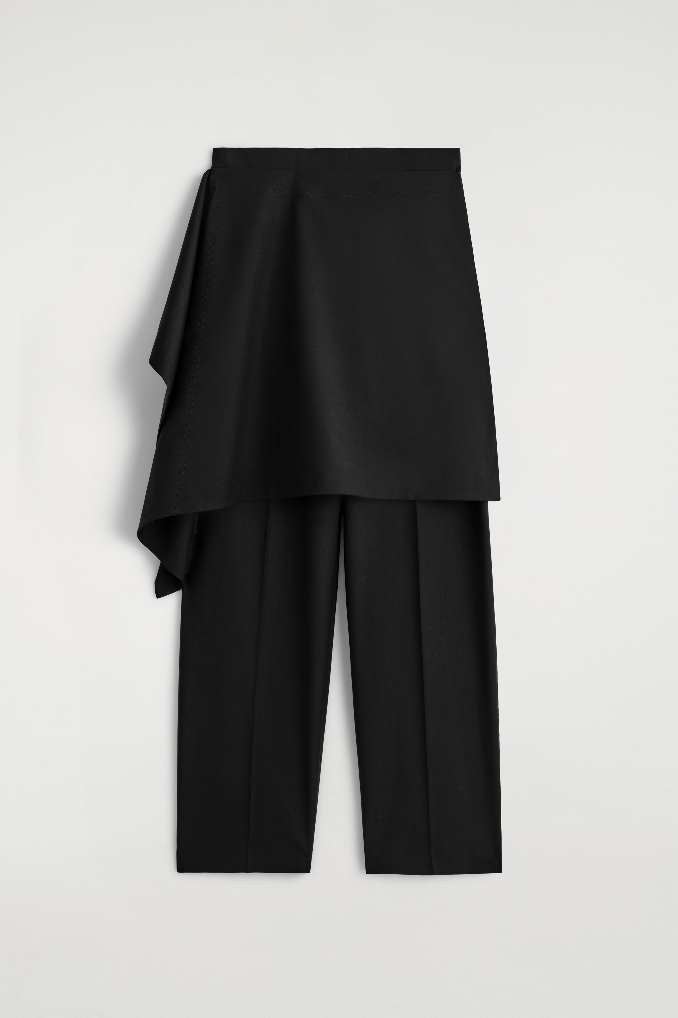 WOOL SKIRT PANTS - BLACK | COS US