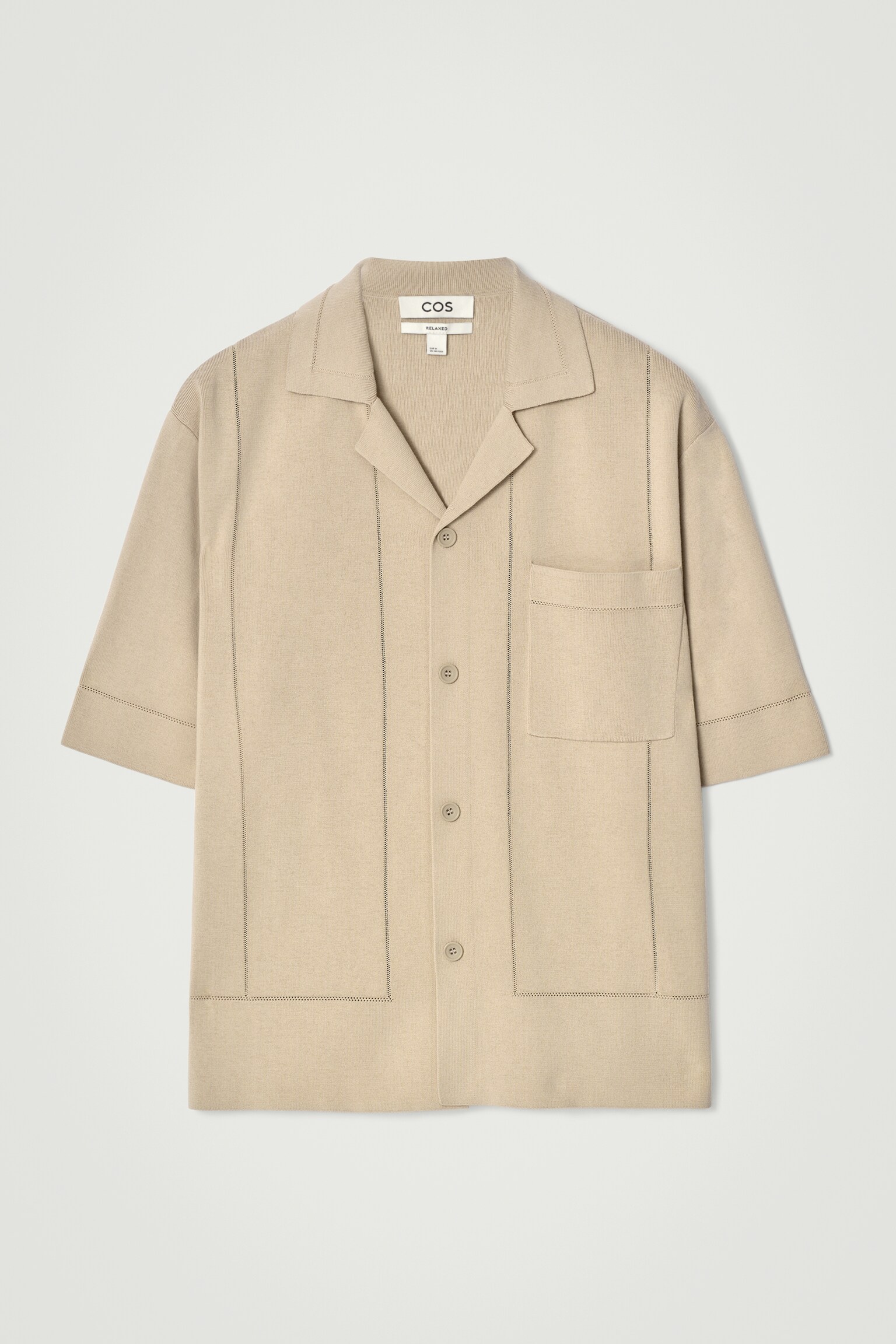 CAMISA DE ALGODÓN DE PUNTO POINTELLE - TOPO/NEGRO - 2