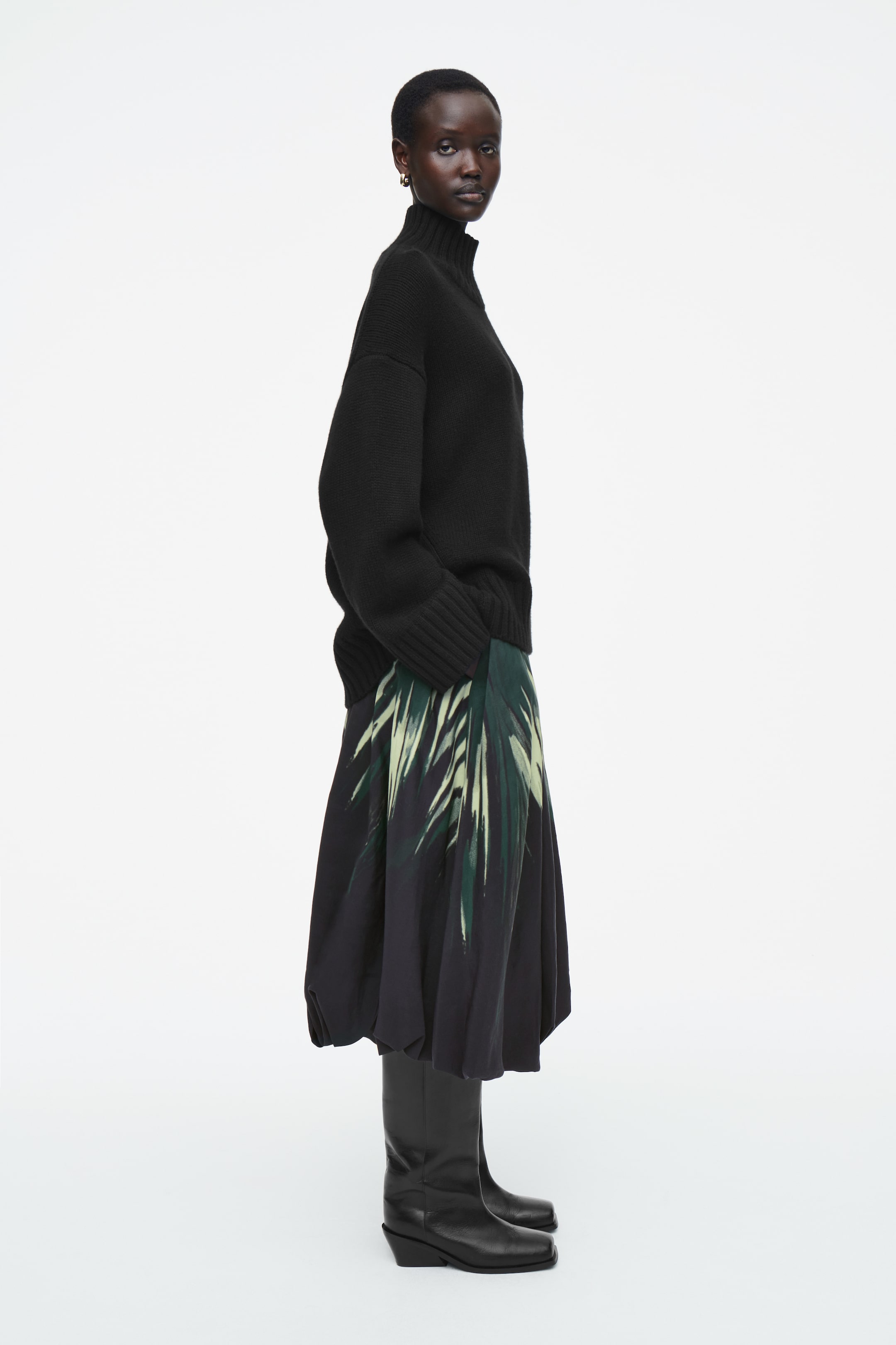 Grösseres Bild ansehen: BEDRUCKTER MIDIROCK MIT BALLONSAUM - HOUSE OF YES - DAMEN | H&M CH 4