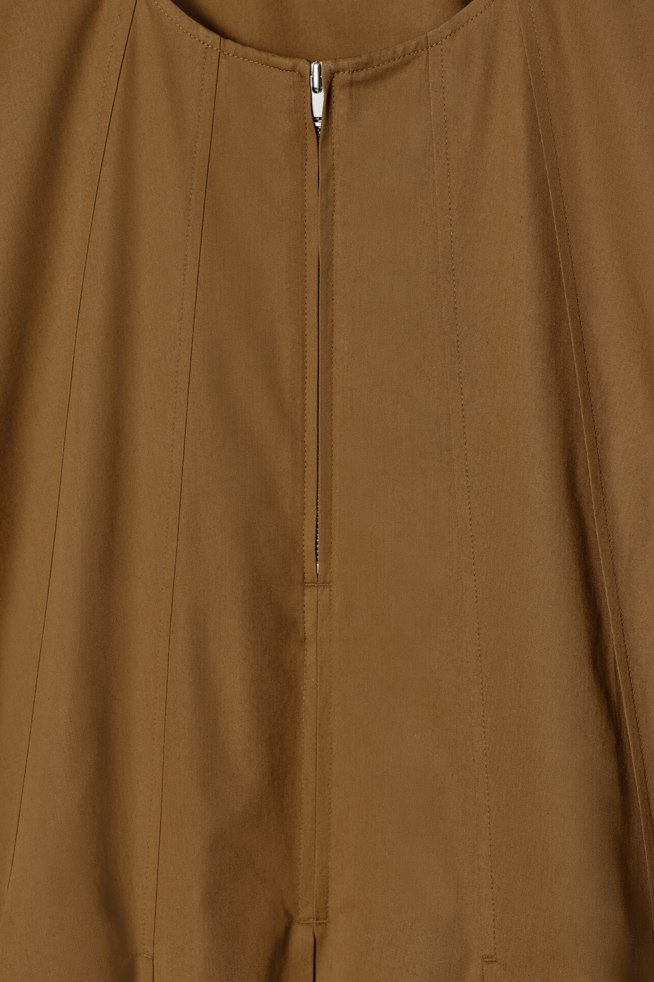 Grösseres Bild ansehen: MINIKLEID AUS BAUMWOLLE MIT REISSVERSCHLUSS - BRAUN - DAMEN | H&M CH 7